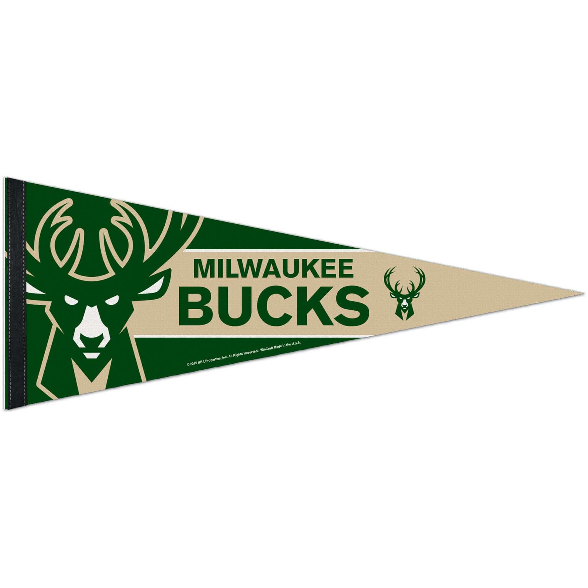 Wincraft Pennants Milwaukee Bucks Wincraft NBA 12 x 30" Premium Felt Pennant