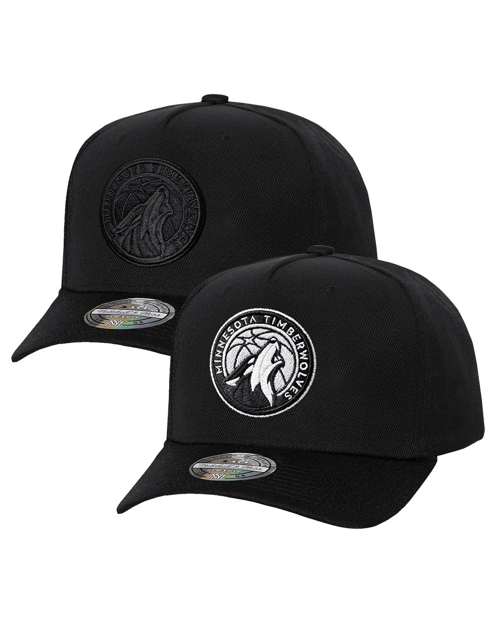 US Sports HQ Bundles Minnesota Timberwolves Mitchell & Ness NBA 110 Snapback Hat Bundle