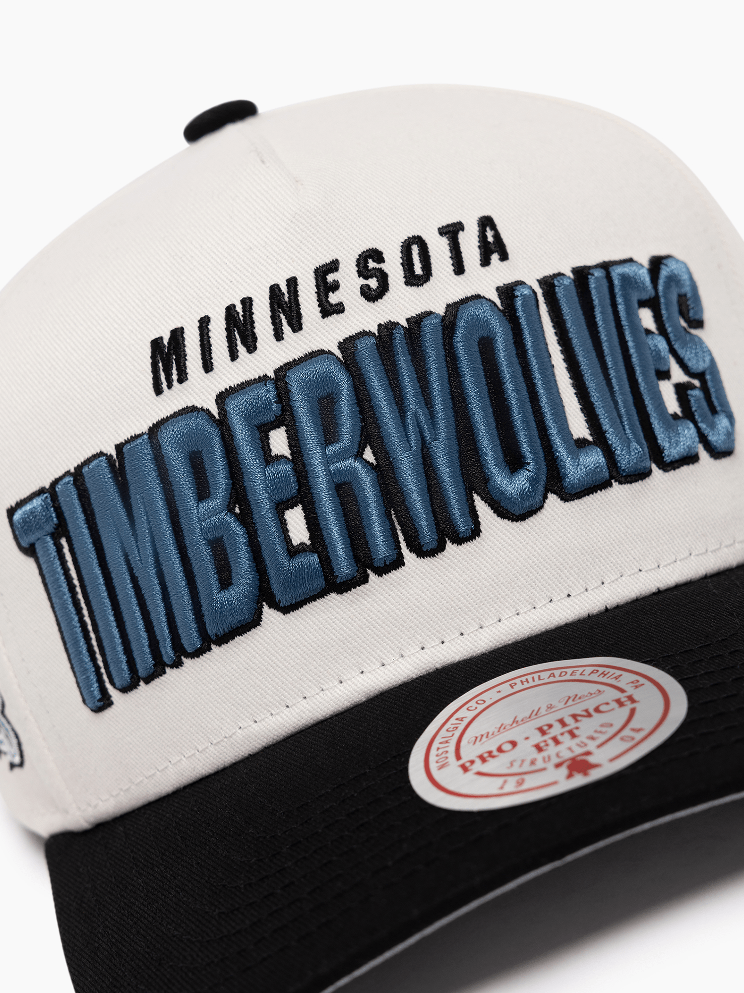 Mitchell And Ness Caps Minnesota Timberwolves Mitchell & Ness NBA HWC Draft Day Pro Pinch Snapback Hat