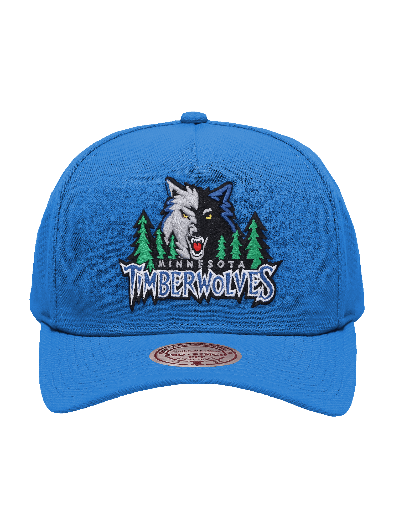 Mitchell And Ness Caps Minnesota Timberwolves Mitchell & Ness NBA HWC Pro Pinch Snapback Hat - Blue