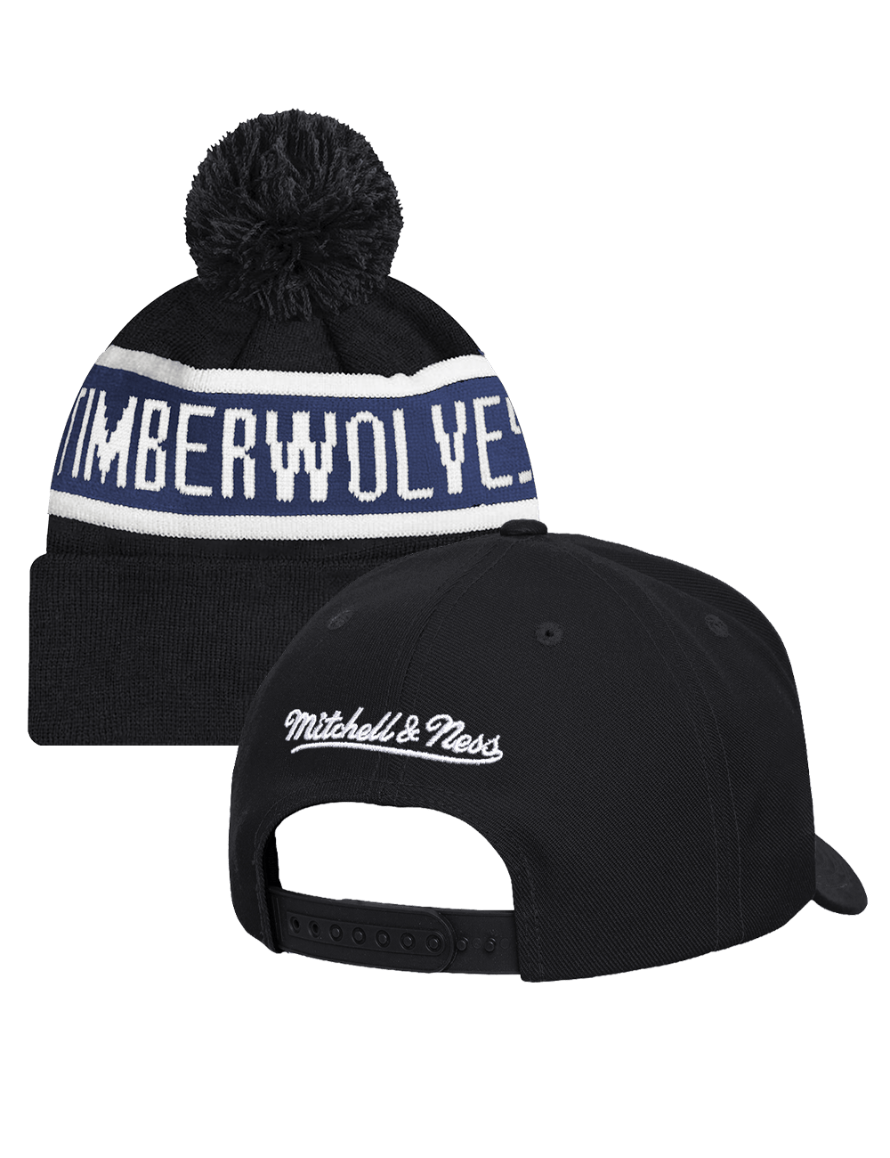 US Sports HQ Bundles Minnesota Timberwolves NBA Snapback Hat & Beanie Bundle
