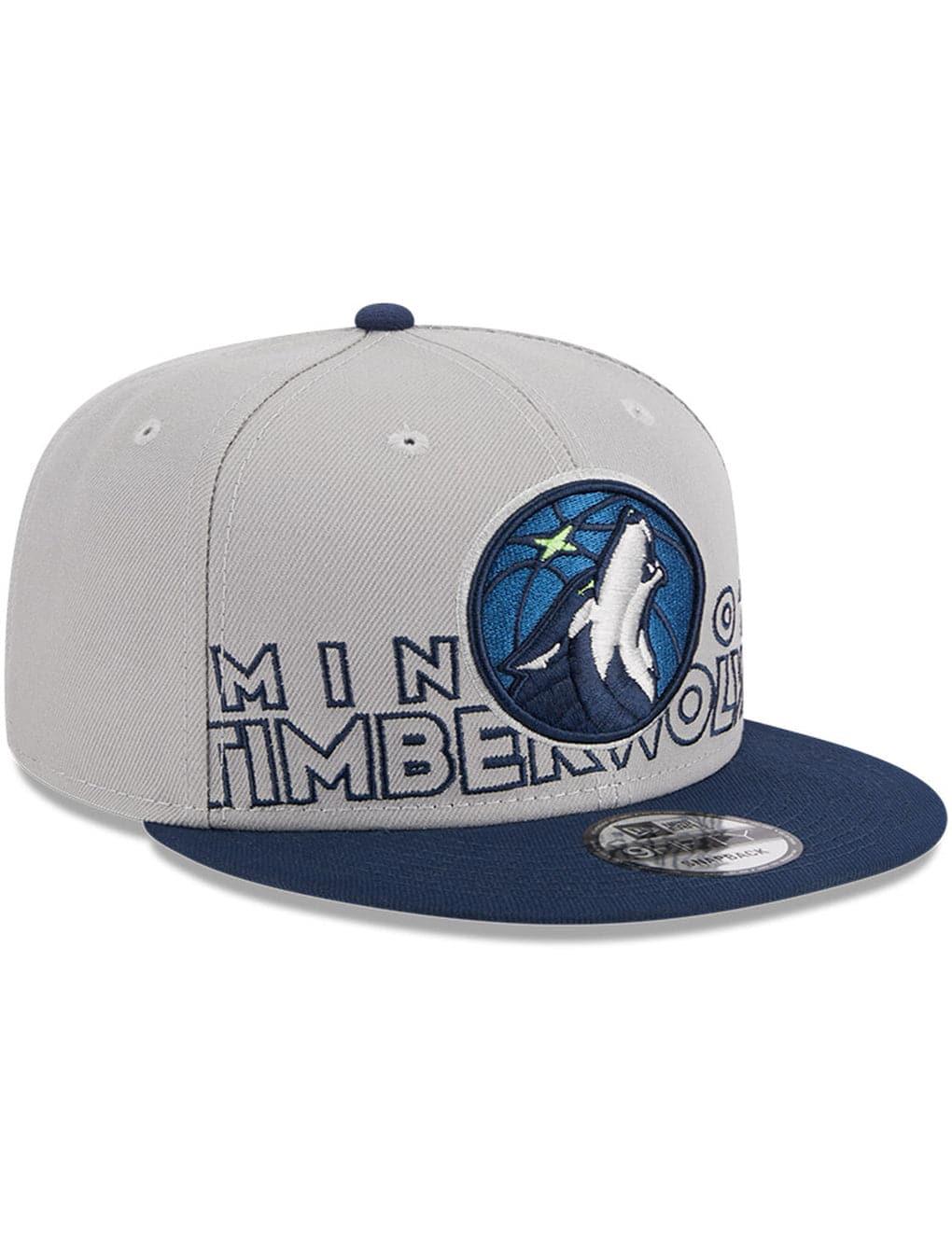 New Era Caps Minnesota Timberwolves New Era NBA 23 Draft 9FIFTY Snapback Hat - Grey