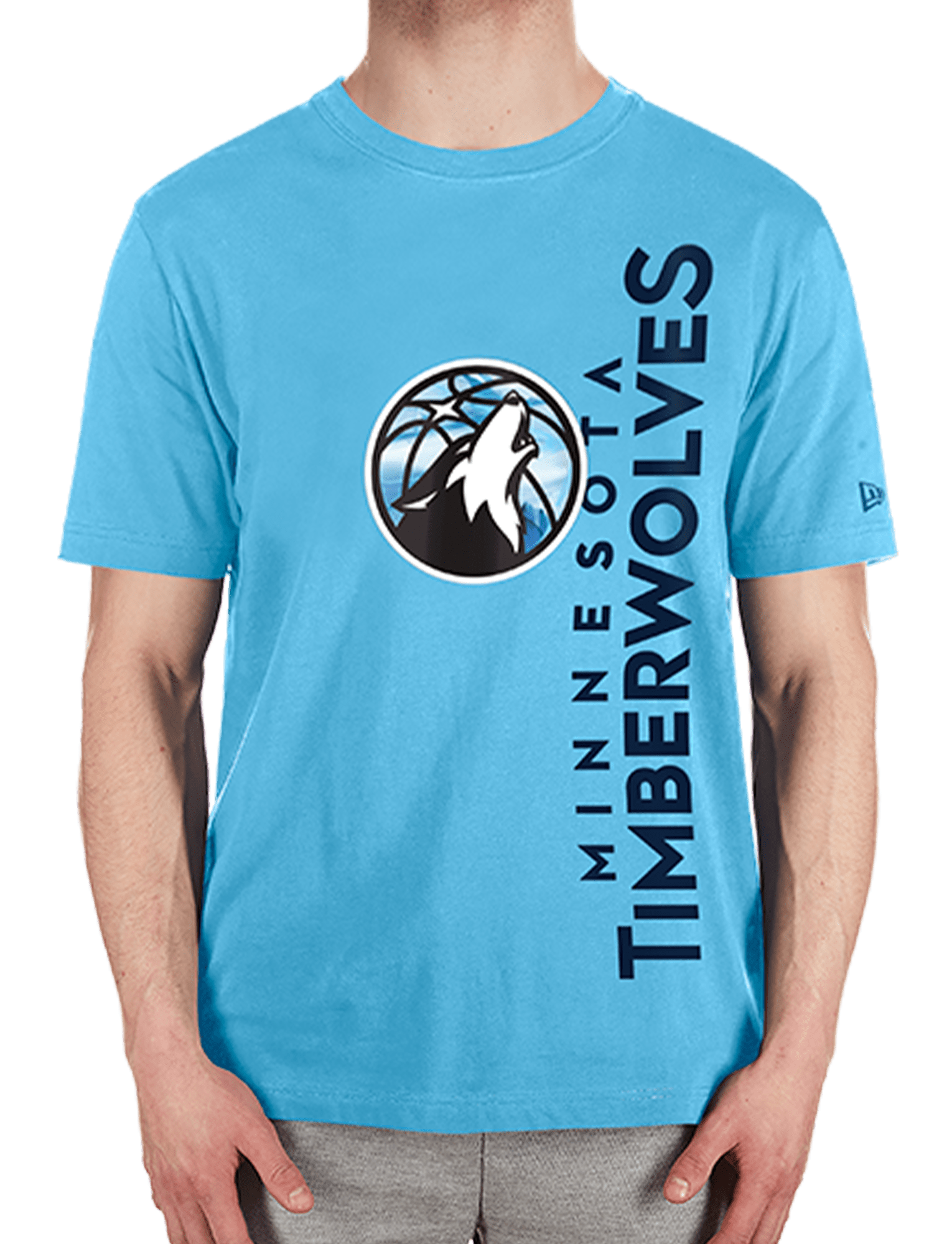 New Era T-Shirts Minnesota Timberwolves New Era NBA 24-25 City Edition T-Shirt - Light Blue