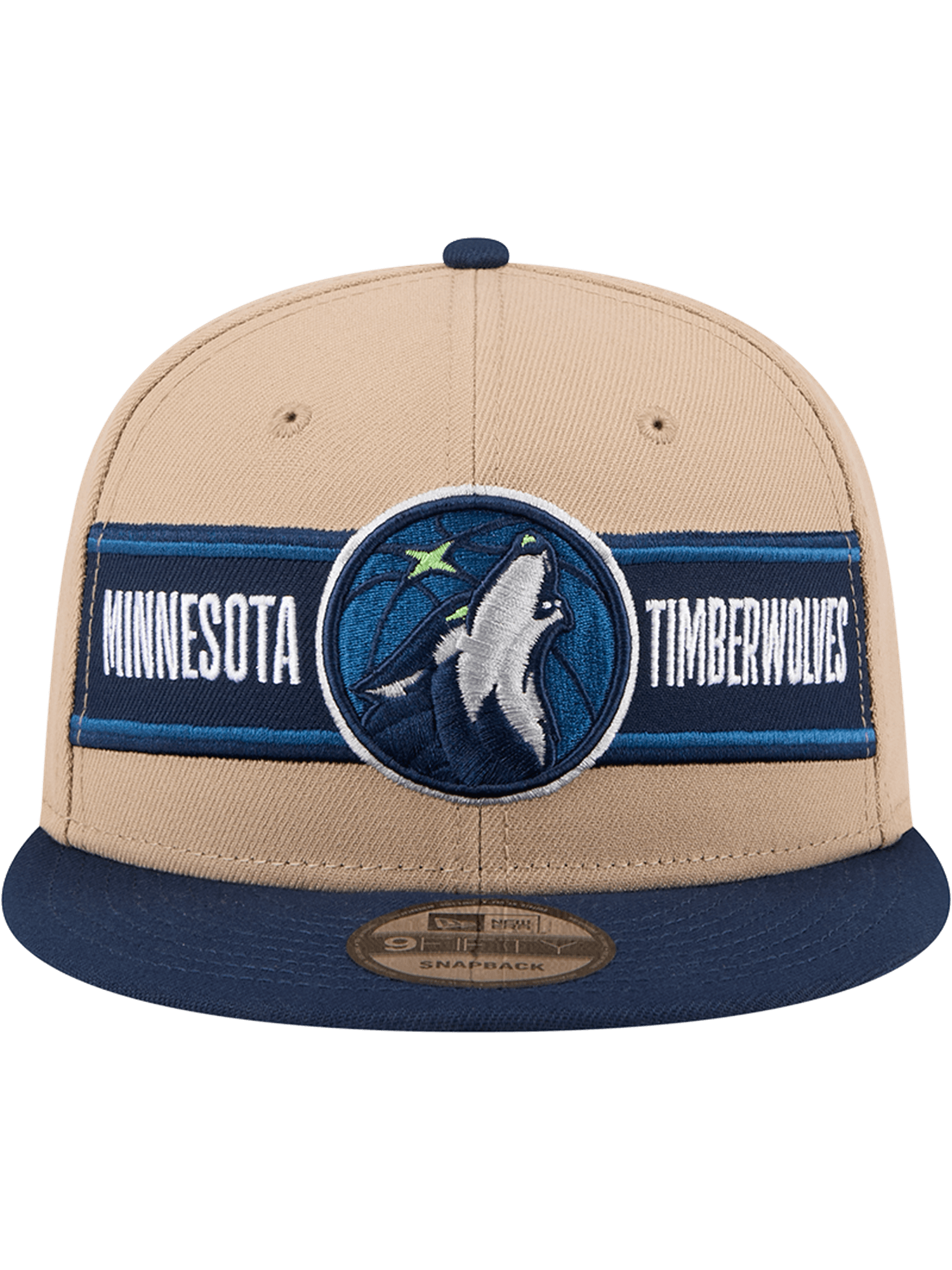 New Era Caps Minnesota Timberwolves New Era NBA 24 Draft 9FIFTY Snapback Hat - Tan
