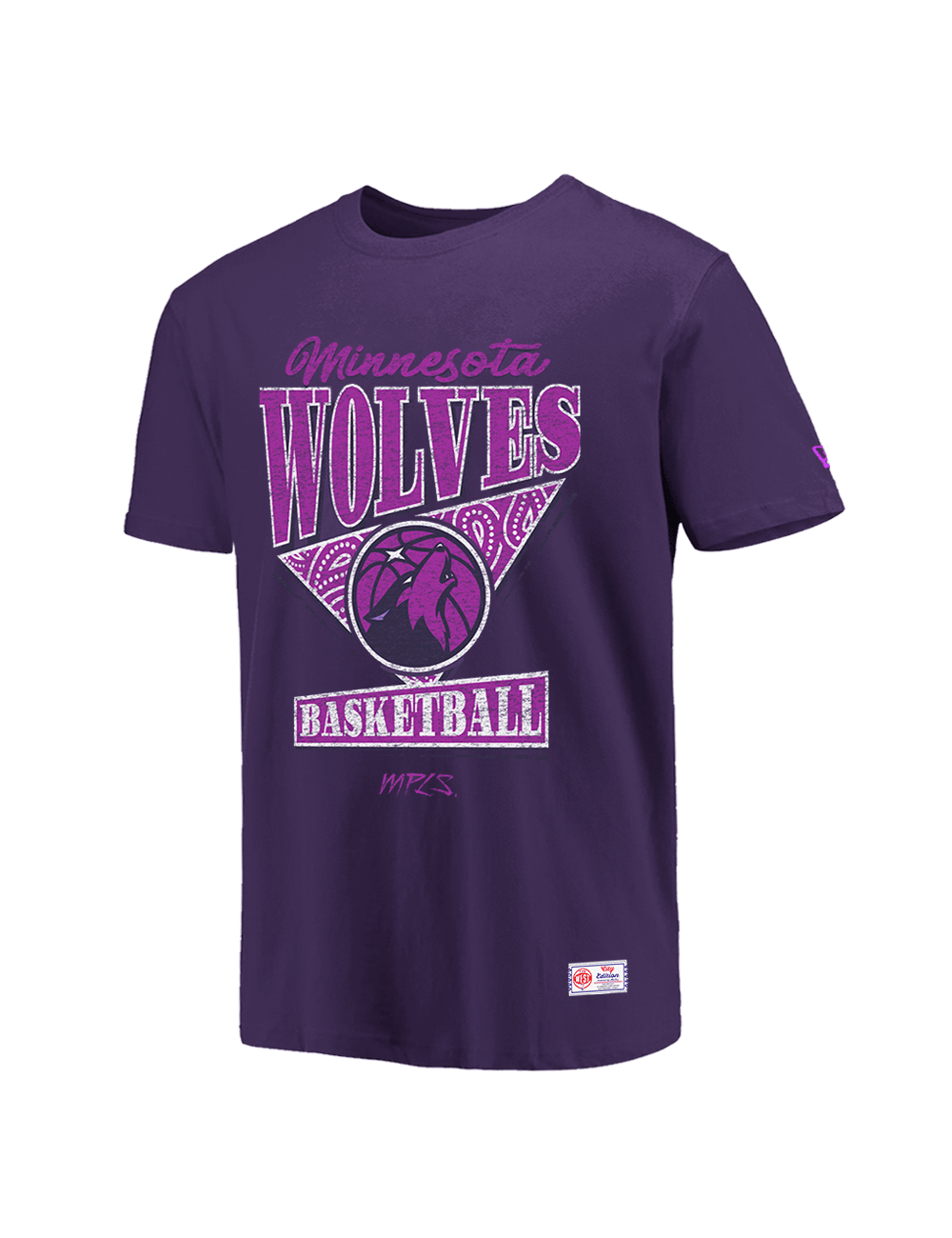 New Era T-Shirts MInnesota Timberwolves New Era NBA 25-26 City Edition Distressed T-Shirt