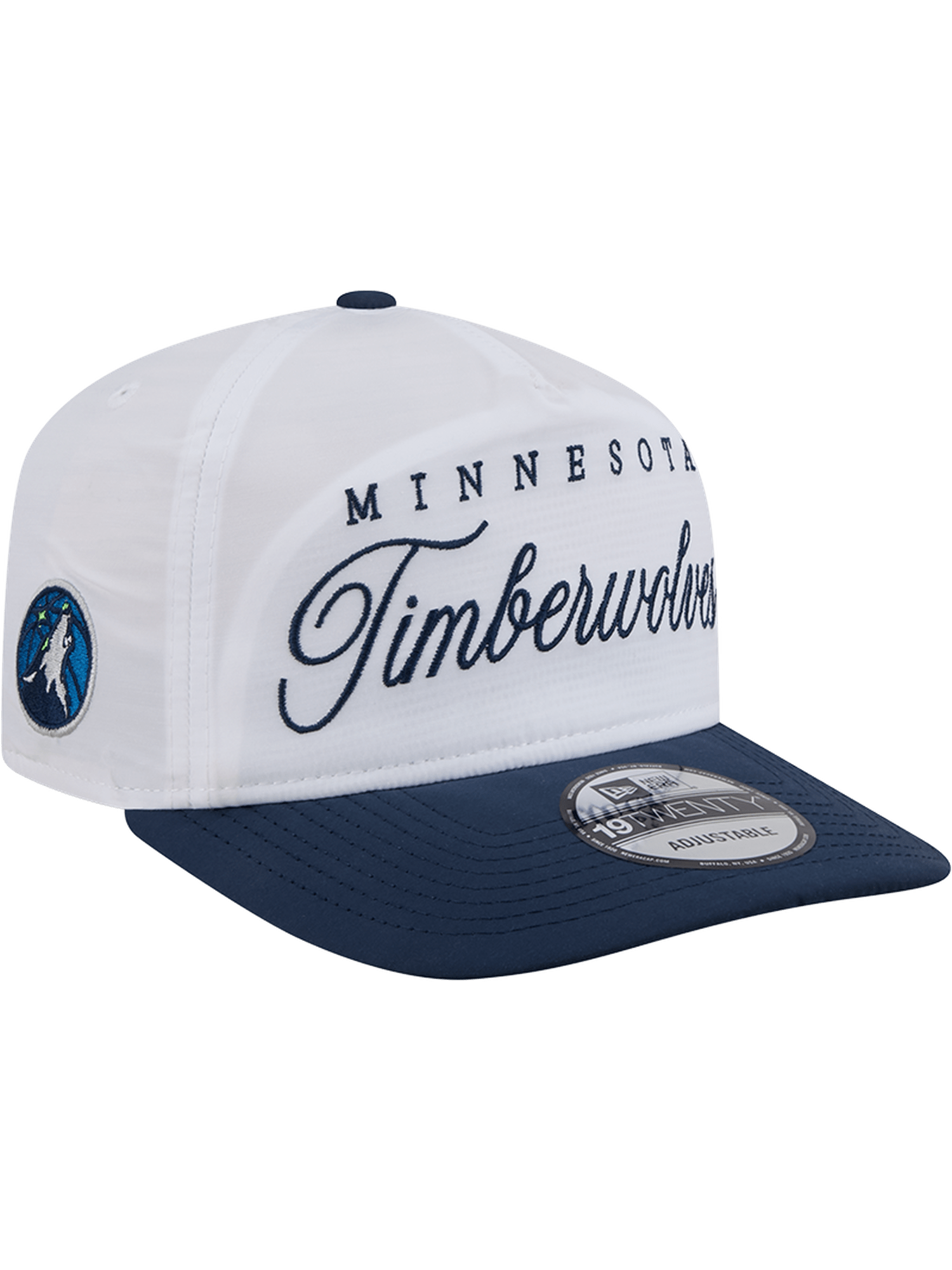 New Era Caps Minnesota Timberwolves New Era NBA 25 Draft 19TWENTY A-Frame Pre-Curved Hat - White