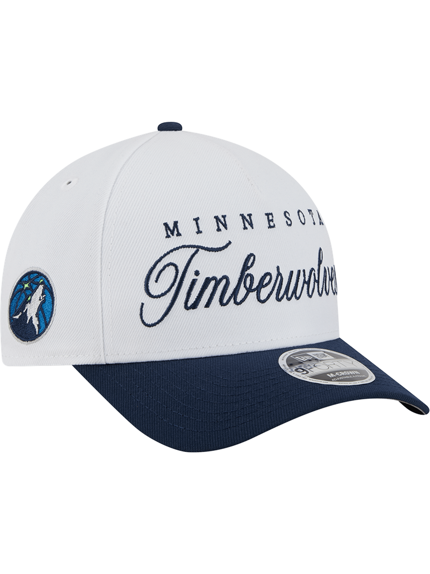 New Era Caps Minnesota Timberwolves New Era NBA 25 Draft 9FORTY M-Crown A-Frame Snapback Hat - White