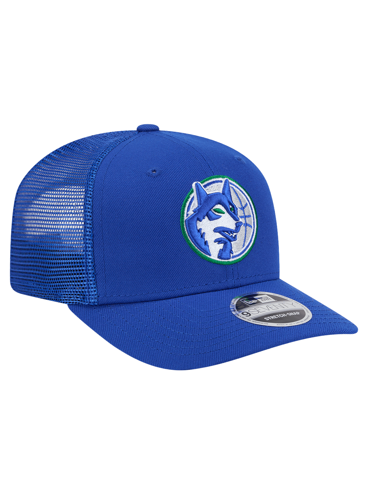 New Era Caps Minnesota Timberwolves New Era NBA HWC 9SEVENTY Trucker Stretch Snapback Hat - Blue