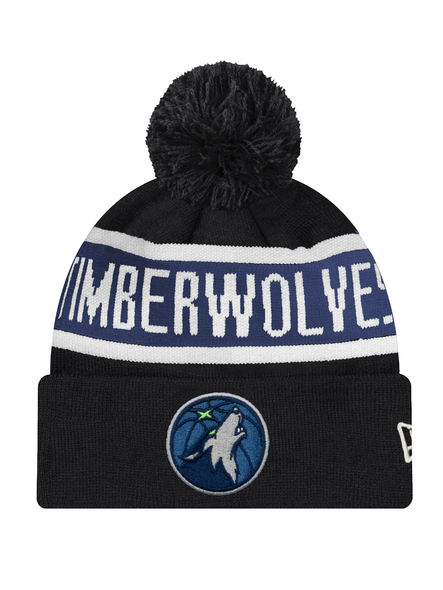 New Era Beanies Minnesota Timberwolves New Era NBA Spell Out Knit Beanie - Black