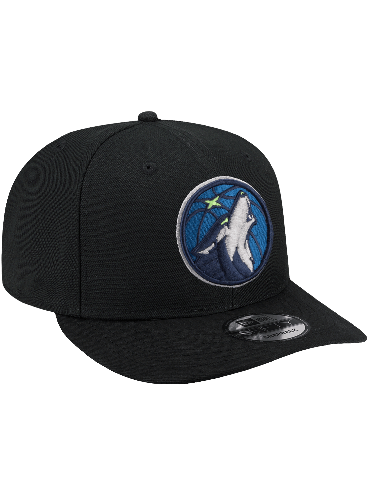 New Era Caps OSFA Minnesota Timberwolves New Era NBA Team 9FIFTY Pre-Curved Snapback Hat - Black