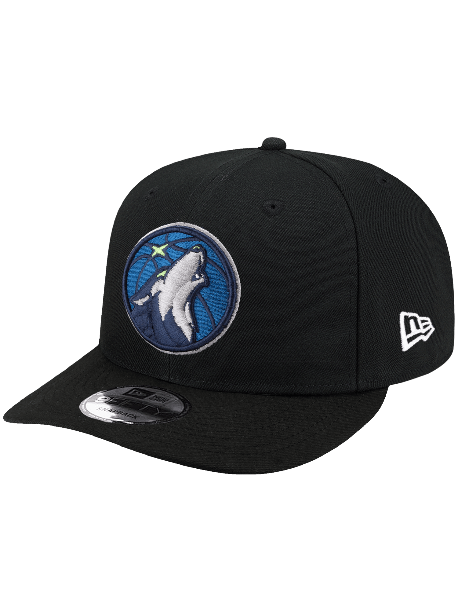 New Era Caps OSFA Minnesota Timberwolves New Era NBA Team 9FIFTY Pre-Curved Snapback Hat - Black