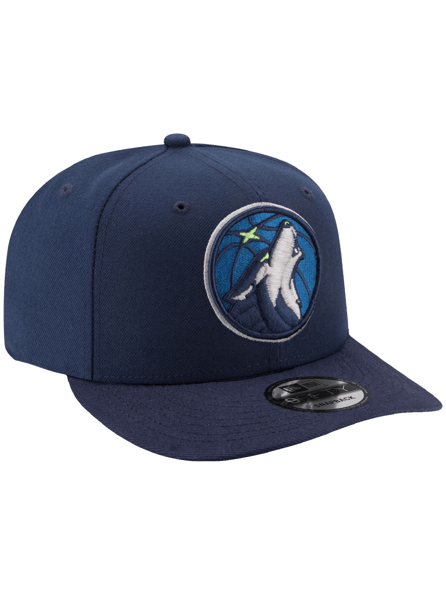 New Era Caps Minnesota Timberwolves New Era NBA Team 9FIFTY Pre-Curved Snapback Hat - Navy