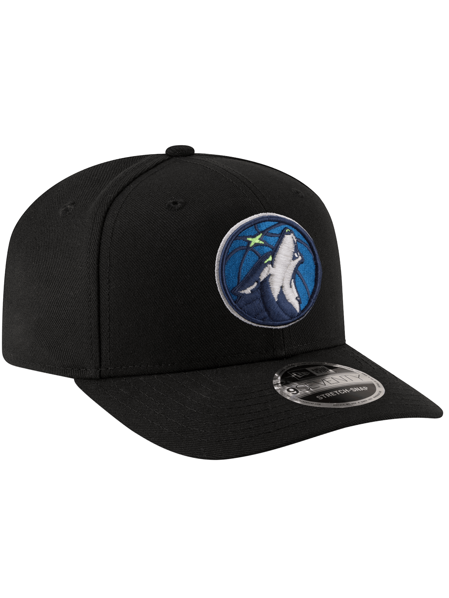 New Era Caps OSFA Minnesota Timberwolves New Era NBA Team 9SEVENTY Stretch-Snapback Hat - Black