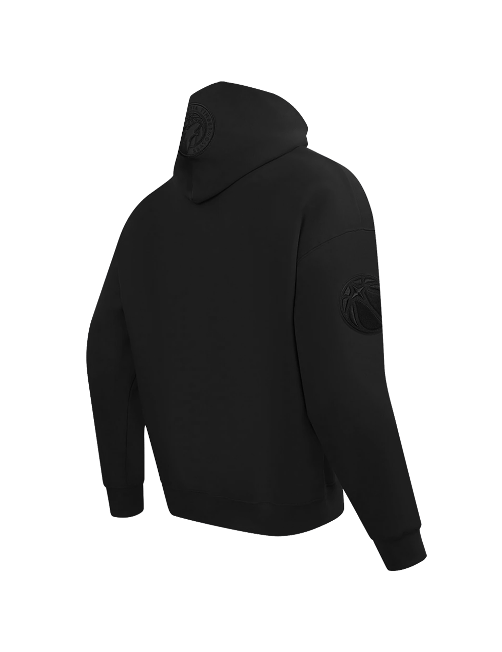 Pro Standard Jumpers Minnesota Timberwolves Pro Standard NBA Black On Black Drop Shoulder Hoodie Jumper