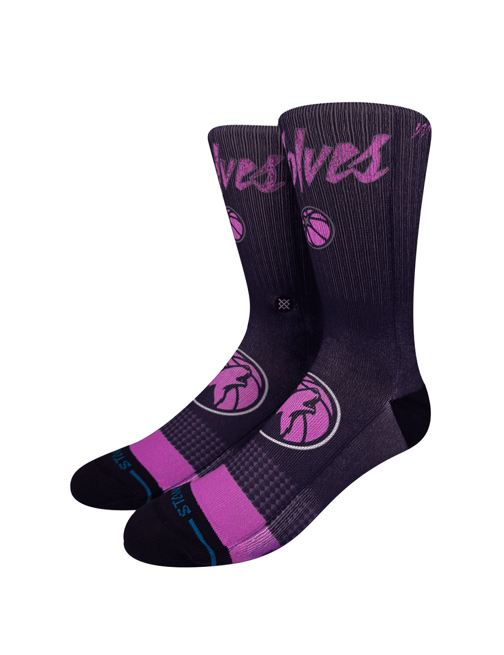 Stance Socks Large (9-12 US) Minnesota Timberwolves Stance NBA 25-26 City Edition Crew Socks