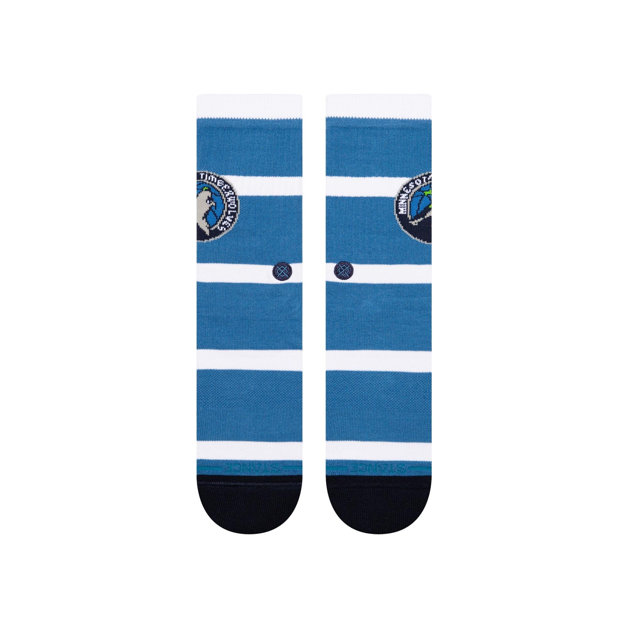 Stance Socks Large (9-12 US) Minnesota Timberwolves Stance NBA Team Prep Crew Socks