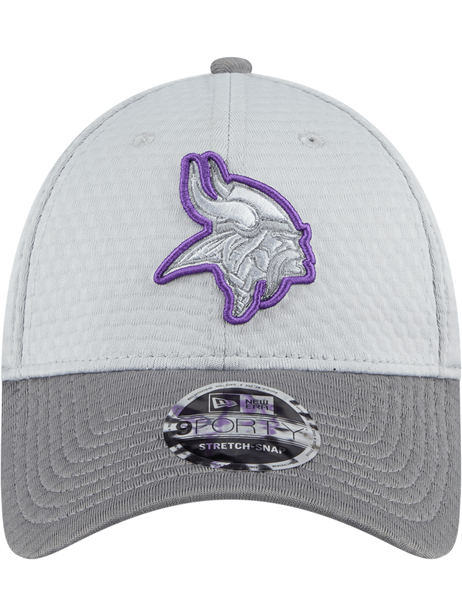 New Era Caps Minnesota Vikings New Era NFL 24 Training 9FORTY Stretch-Snapback Hat - Grey