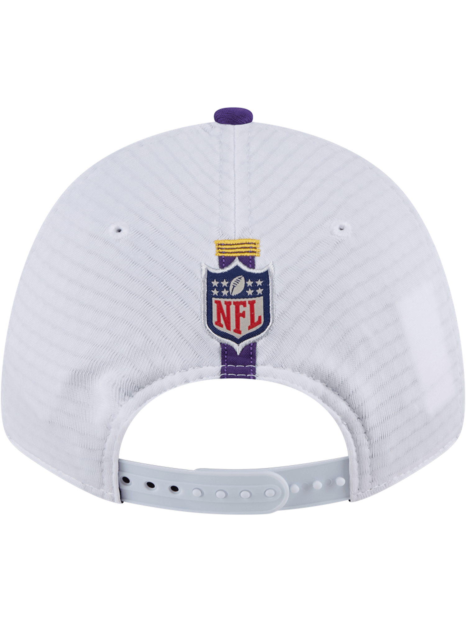New Era Caps Minnesota Vikings New Era NFL 24 Training 9FORTY Stretch-Snapback Hat - White