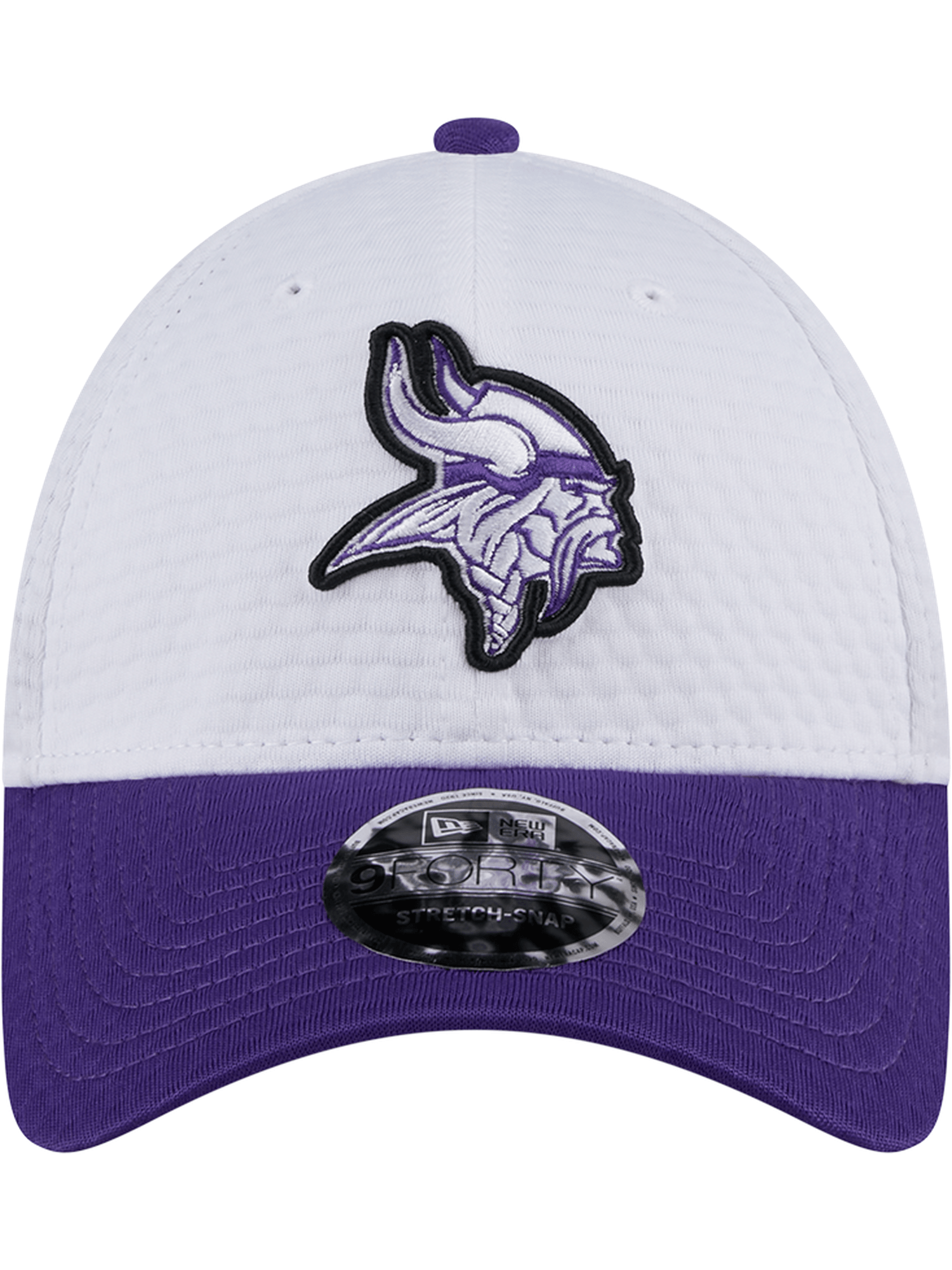 New Era Caps Minnesota Vikings New Era NFL 24 Training 9FORTY Stretch-Snapback Hat - White