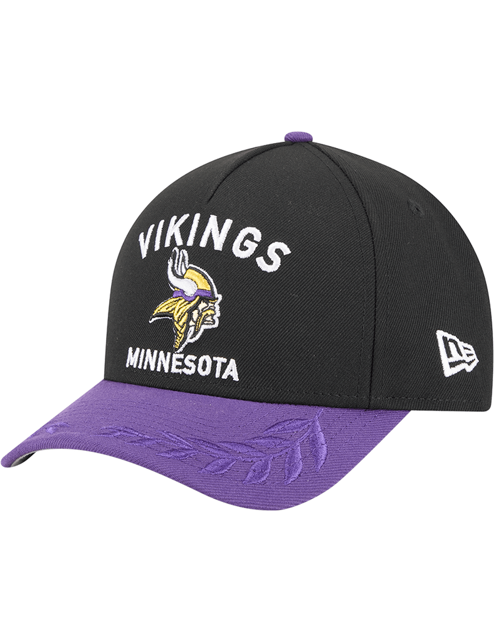 New Era Caps Minnesota Vikings New Era NFL 25 Draft 9FORTY M-Crown Snapback Hat - Black