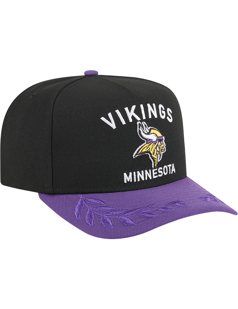 New Era Caps Minnesota Vikings New Era NFL 25 Draft Pre-Curved 9FIFTY A-Frame Snapback Hat - Black