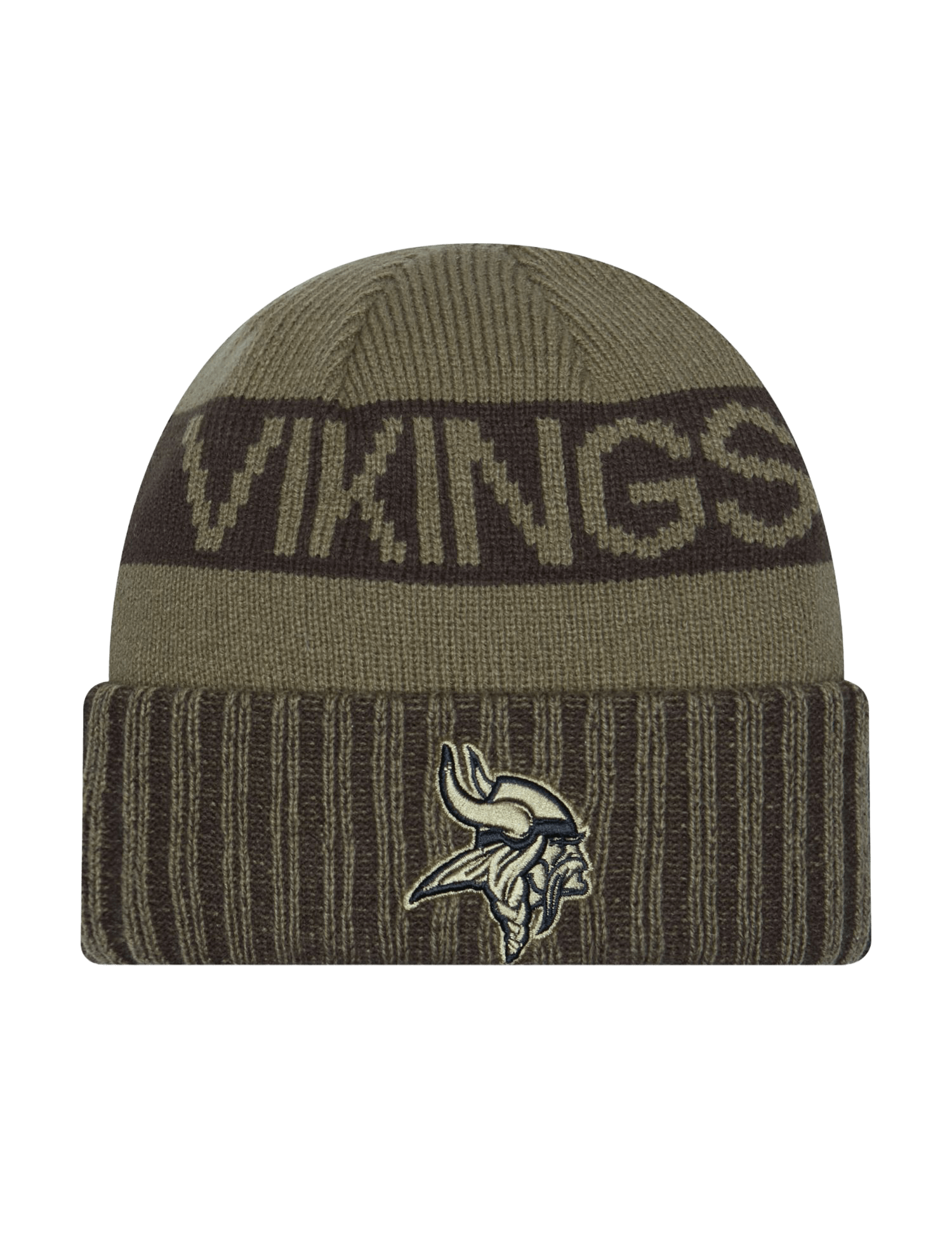 New Era Beanies Minnesota Vikings New Era NFL 25 Salute To Service Knit Beanie