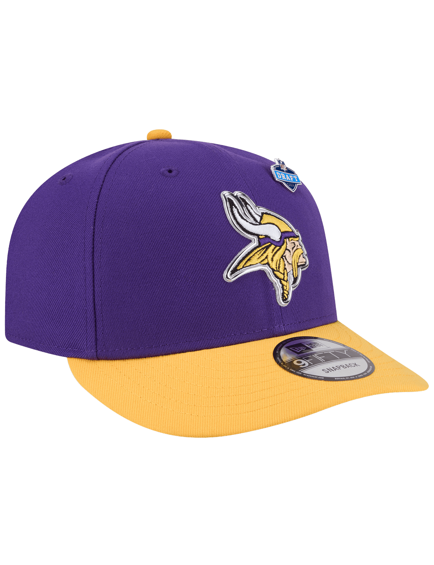 New Era Caps OSFM Minnesota Vikings New Era NFL Draft 26 9FIFTY Pre-Curved Snapback Hat