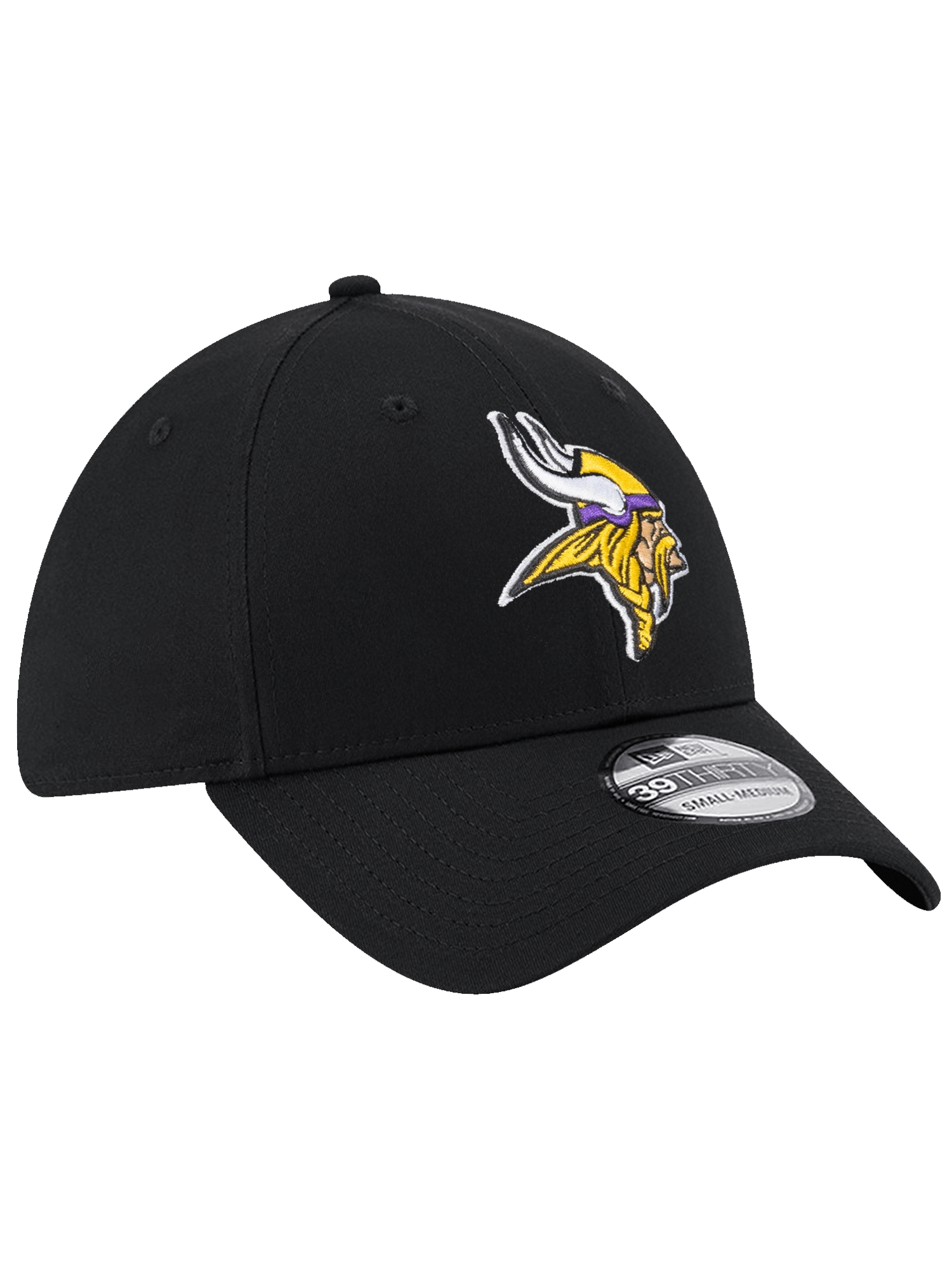 New Era Caps Minnesota Vikings New Era NFL Team 39THIRTY Stretch-Fit Hat - Black