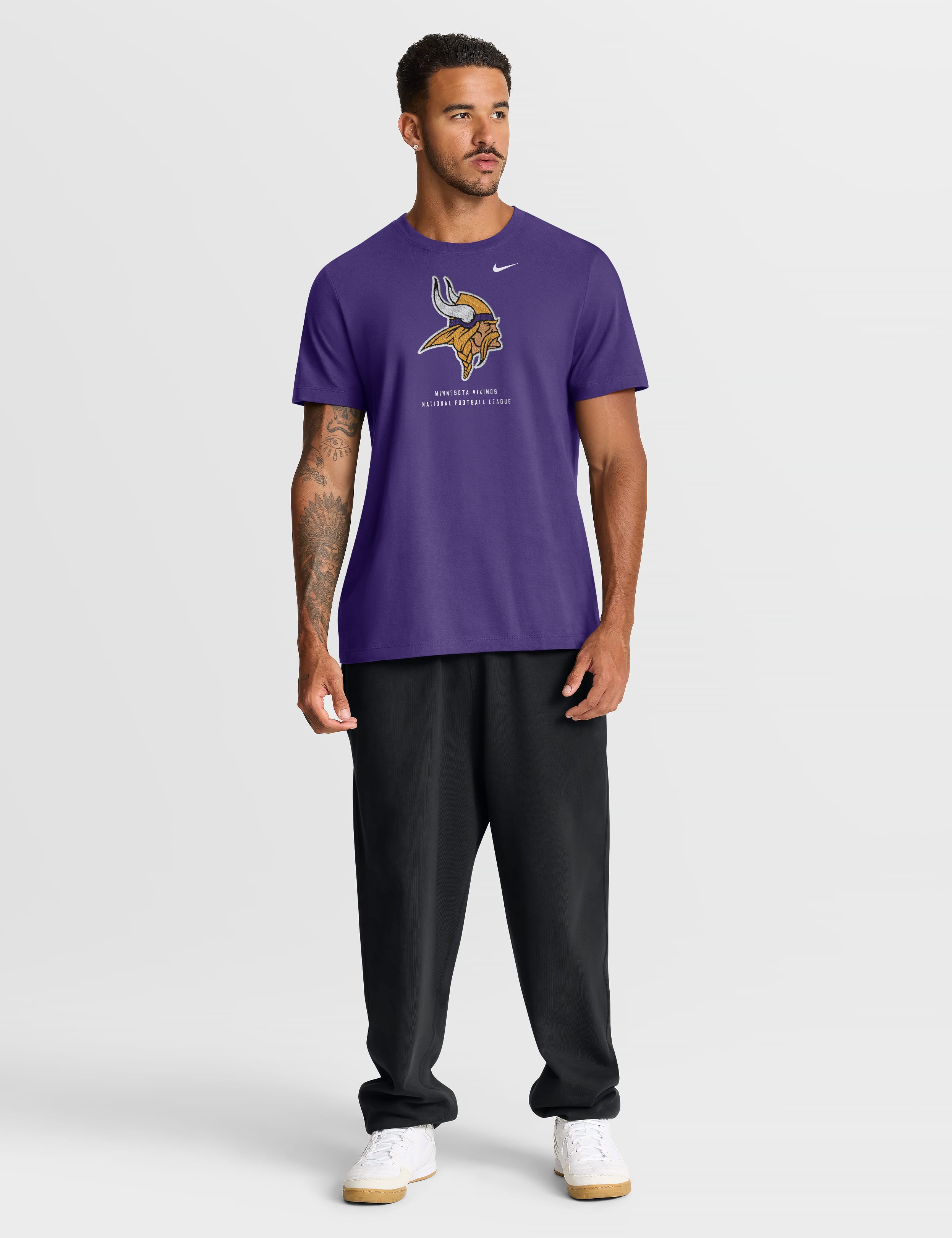 Nike T-Shirts Minnesota Vikings Nike NFL Property Of Cotton T-Shirt - Purple
