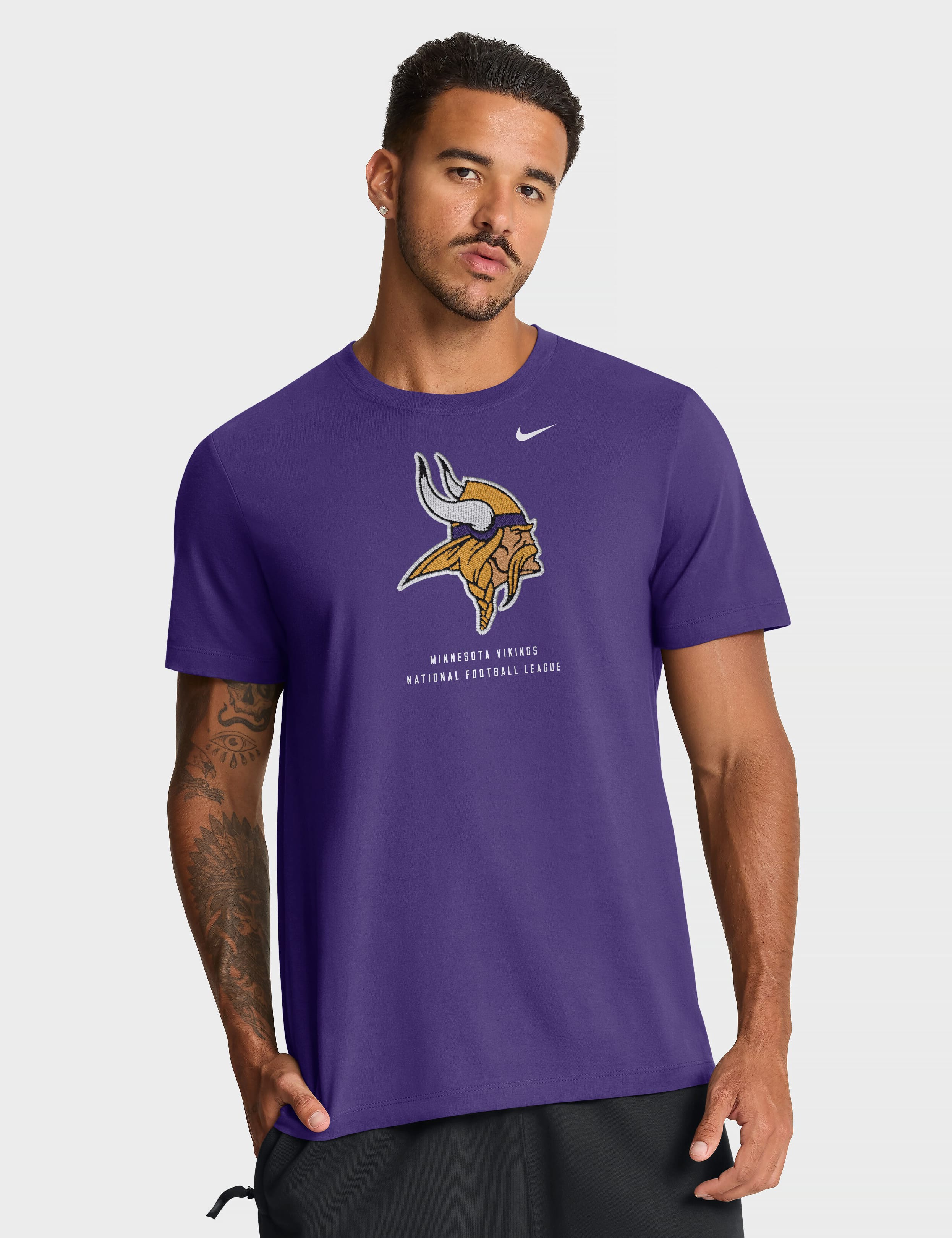 Nike T-Shirts Minnesota Vikings Nike NFL Property Of Cotton T-Shirt - Purple