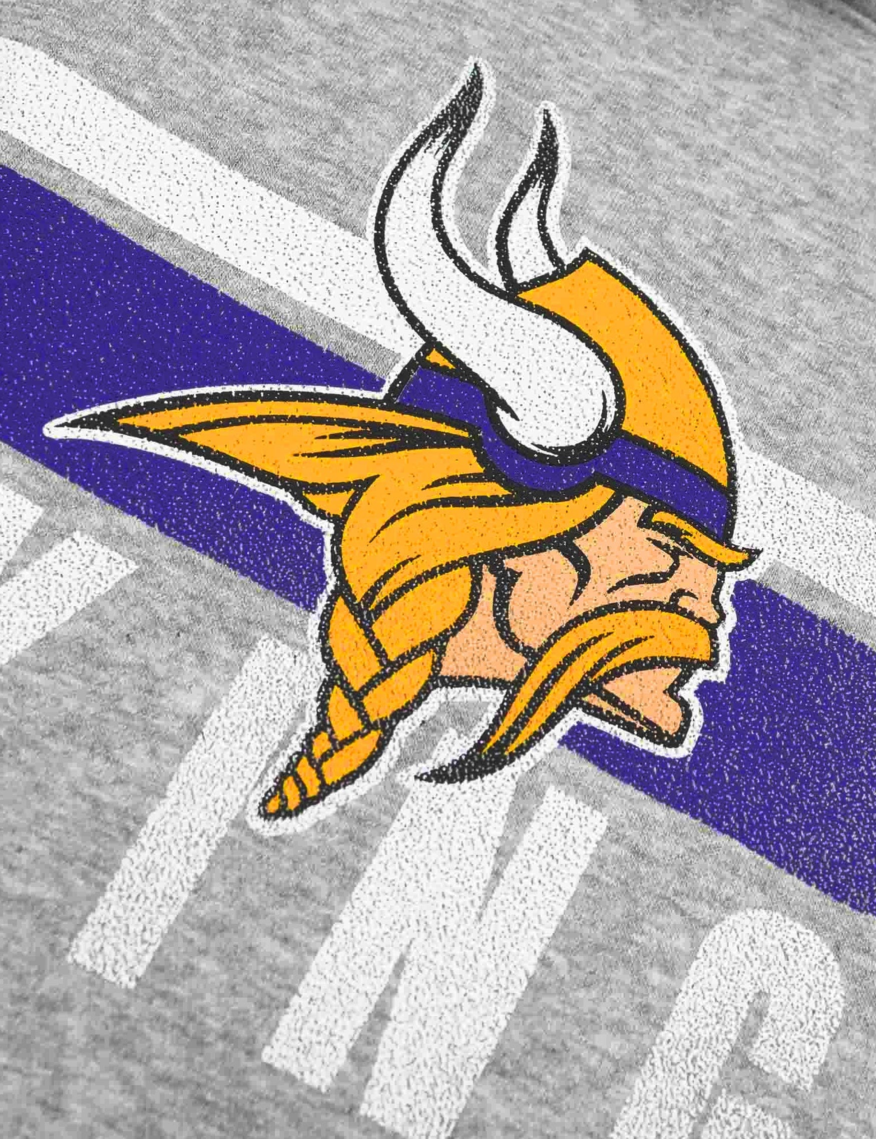Nike Jumpers Minnesota Vikings Nike NFL Team Stripes Hoodie Jumper - Heather Grey