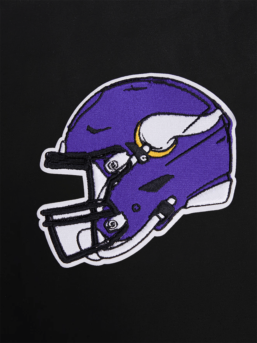 Pro Standard Jumpers Minnesota Vikings Pro Standard NFL Team Chenille Flex Hoodie Jumper - Black