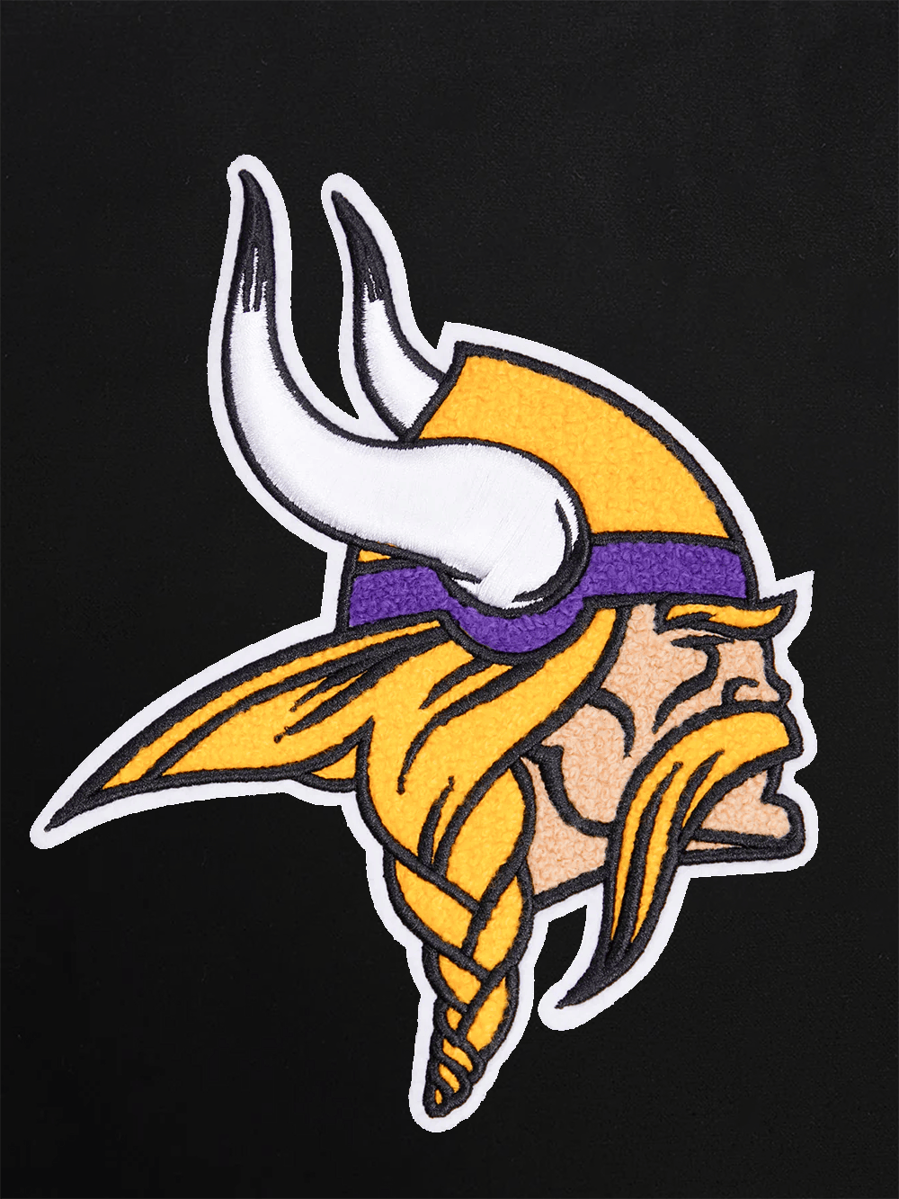 Pro Standard Jumpers Minnesota Vikings Pro Standard NFL Team Chenille Flex Hoodie Jumper - Black