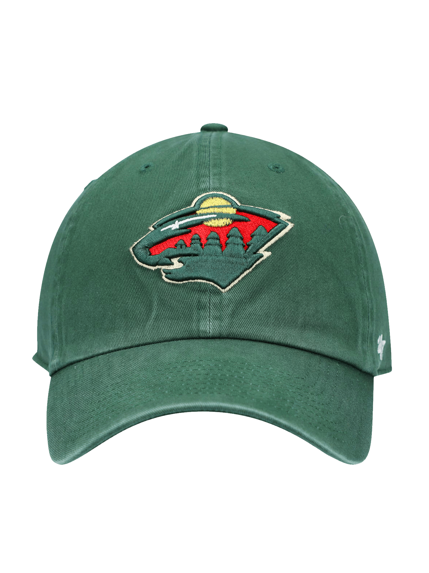 47 Brand Caps Minnesota Wild '47 NHL Team Clean Up Strapback Hat - Green