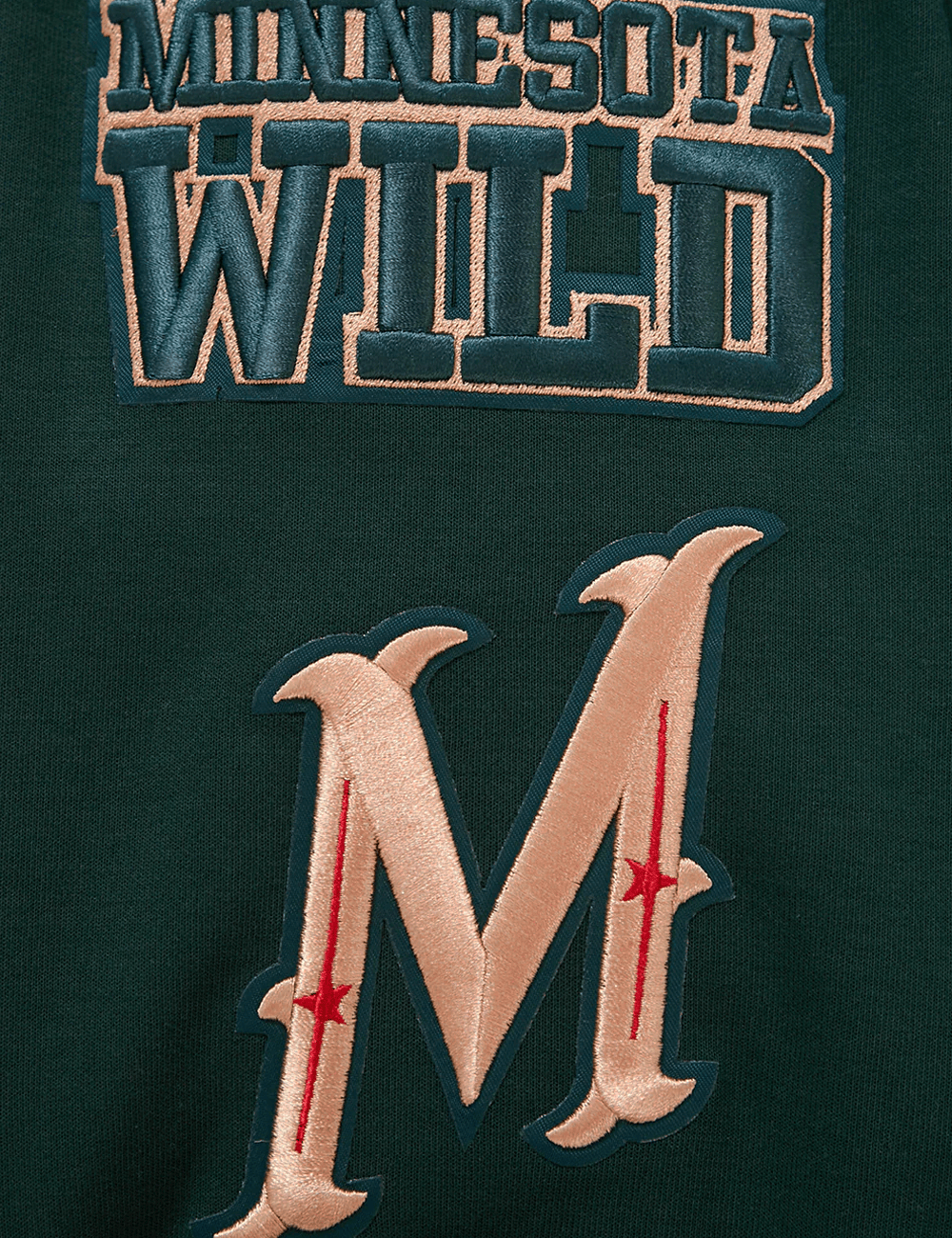 Pro Standard Jumpers Minnesota Wild Pro Standard NHL Classic Chenille Hoodie Jumper - Green