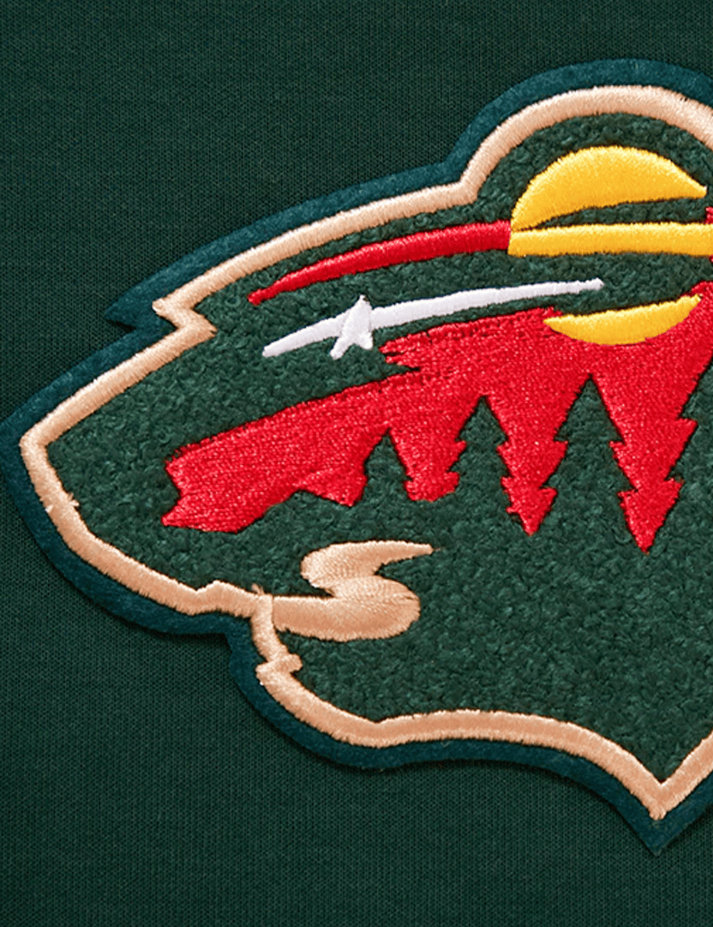 Pro Standard Jumpers Minnesota Wild Pro Standard NHL Classic Chenille Hoodie Jumper - Green