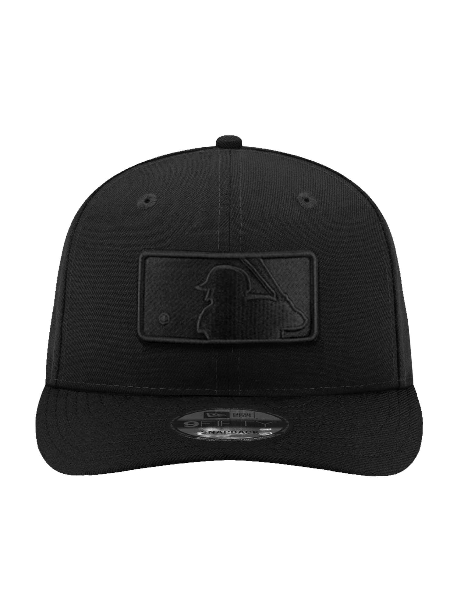 New Era Caps OSFA MLB Batterman New Era MLB Black On Black 9FIFTY Pre-Curved Snapback Hat