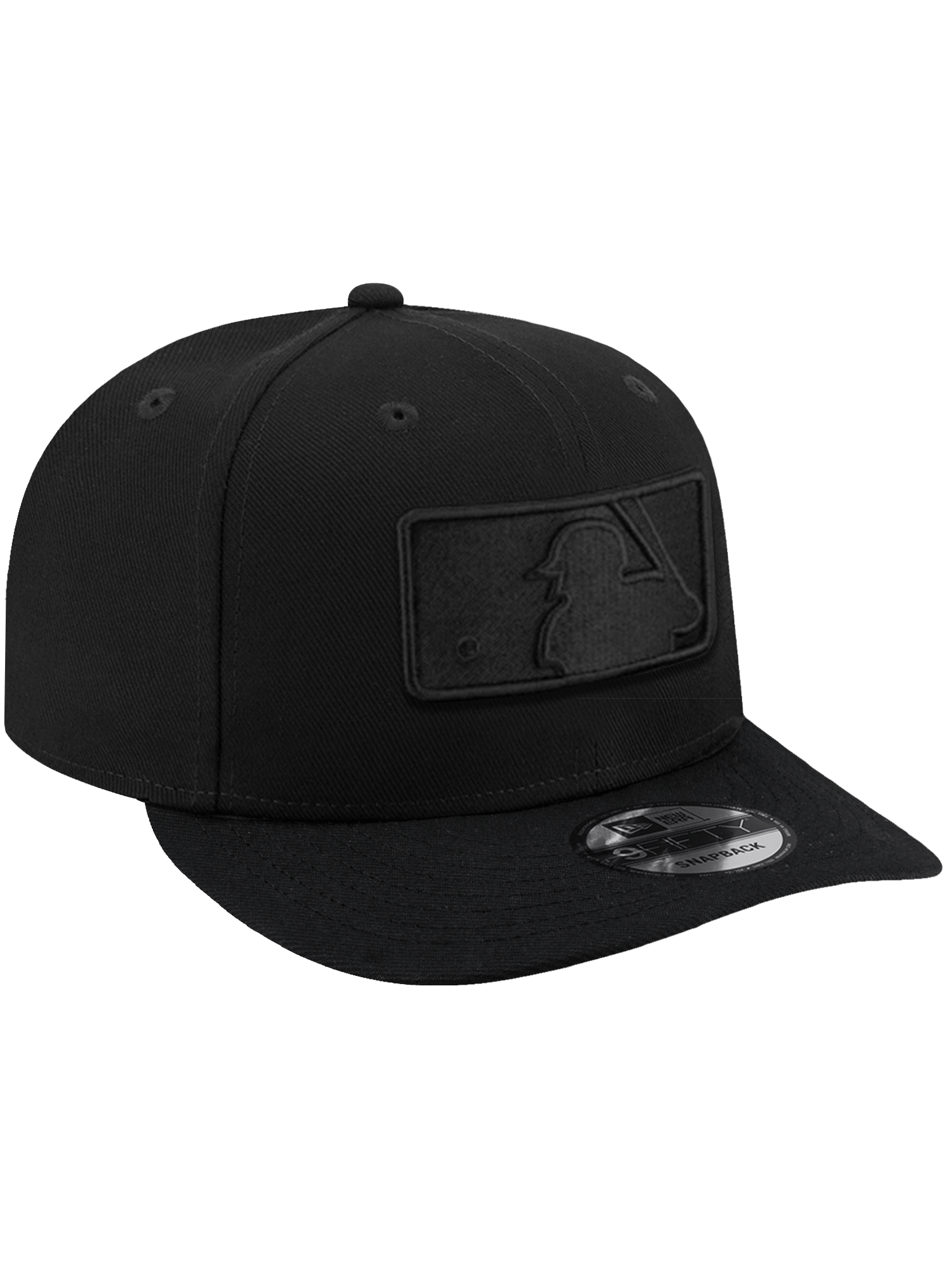 New Era Caps OSFA MLB Batterman New Era MLB Black On Black 9FIFTY Pre-Curved Snapback Hat