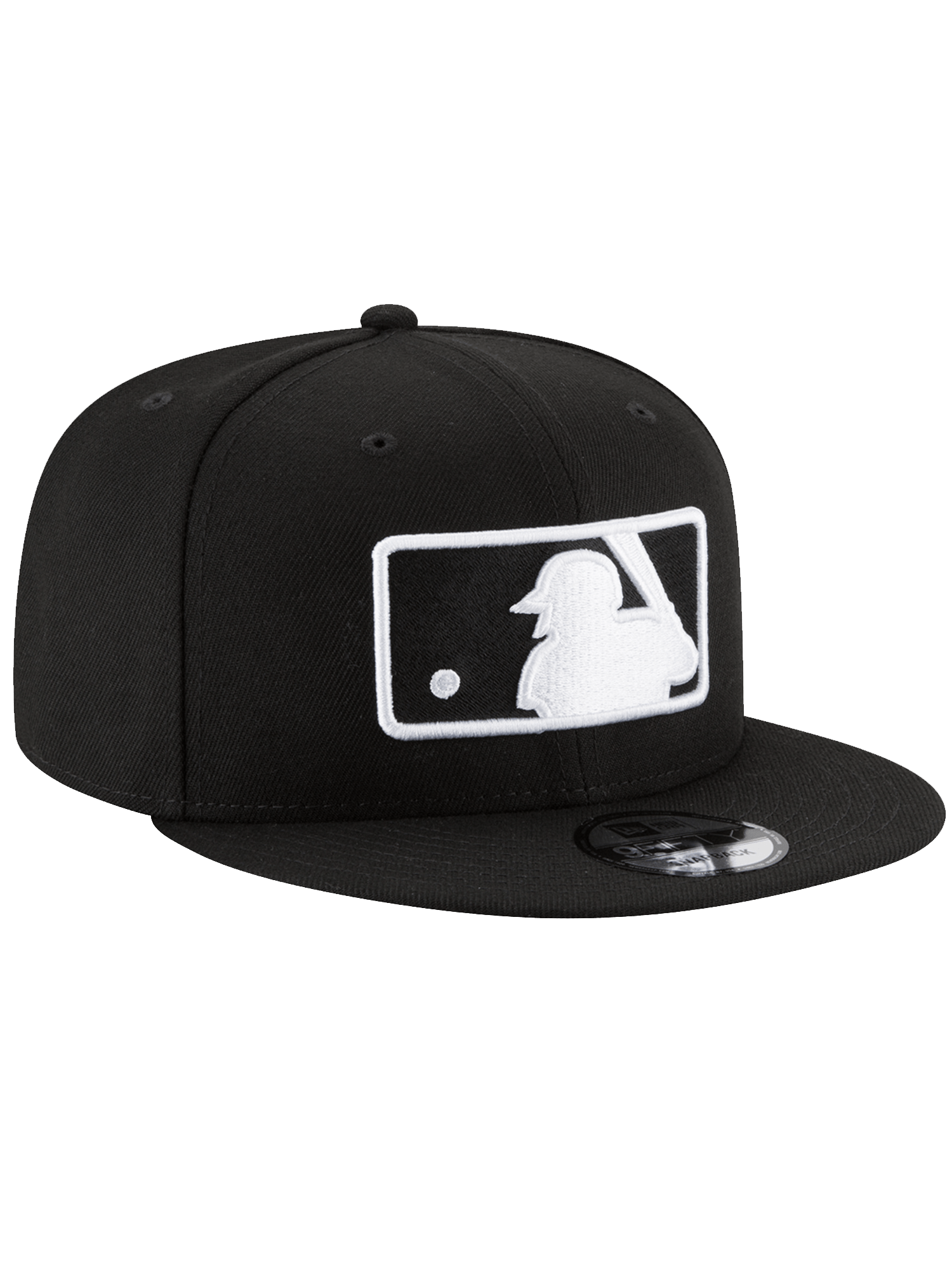 New Era Caps MLB League Batterman New Era MLB Black White 9FIFTY Snapback Hat - Black