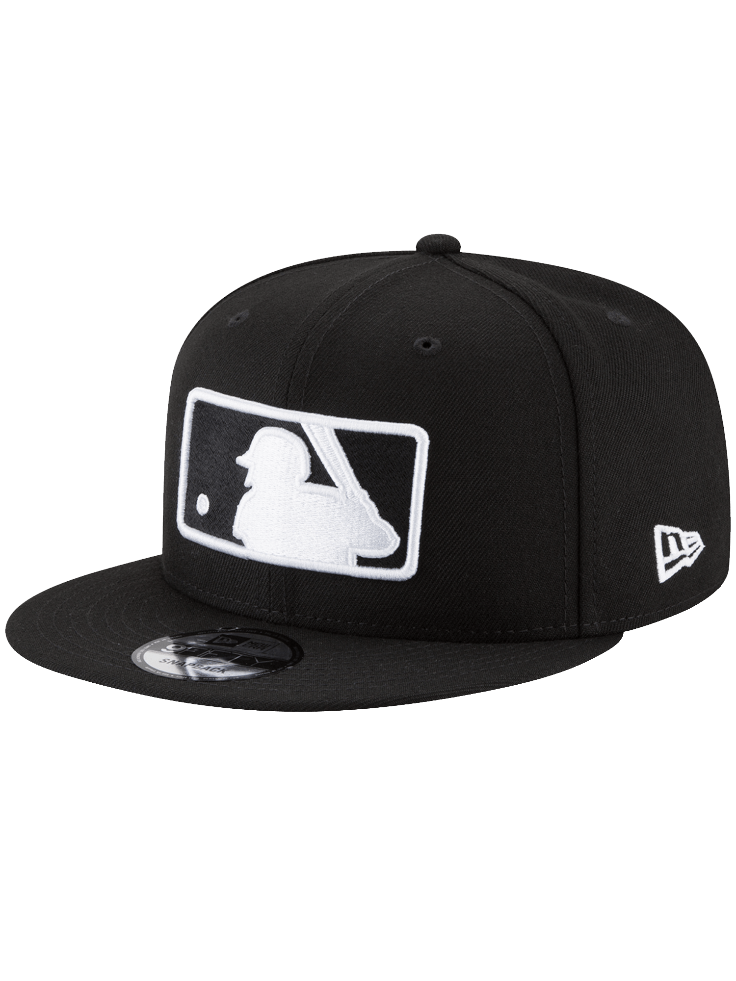 New Era Caps MLB League Batterman New Era MLB Black White 9FIFTY Snapback Hat - Black