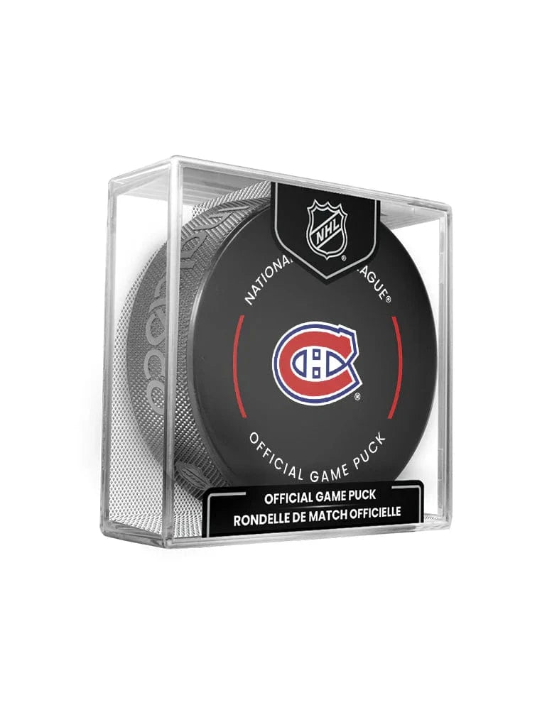 Inglasco Pucks Montreal Canadiens Inglasco NHL 24-25 Official Game Puck In Cube