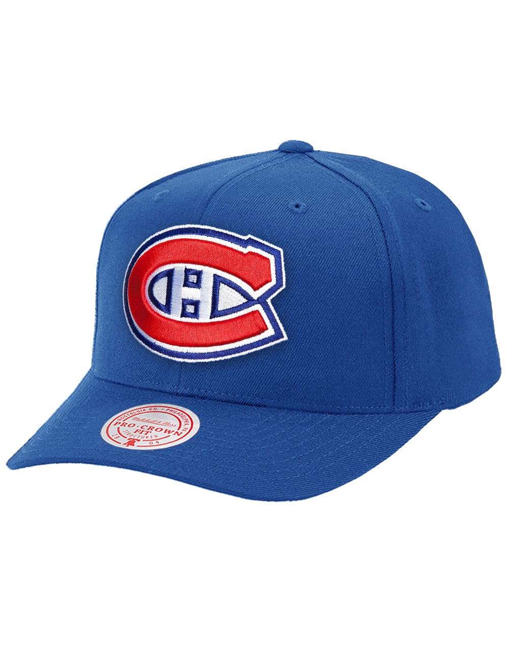 Mitchell And Ness Caps Montreal Canadiens Mitchell & Ness NHL Team 2.0 Pro Crown Snapback Hat - Blue