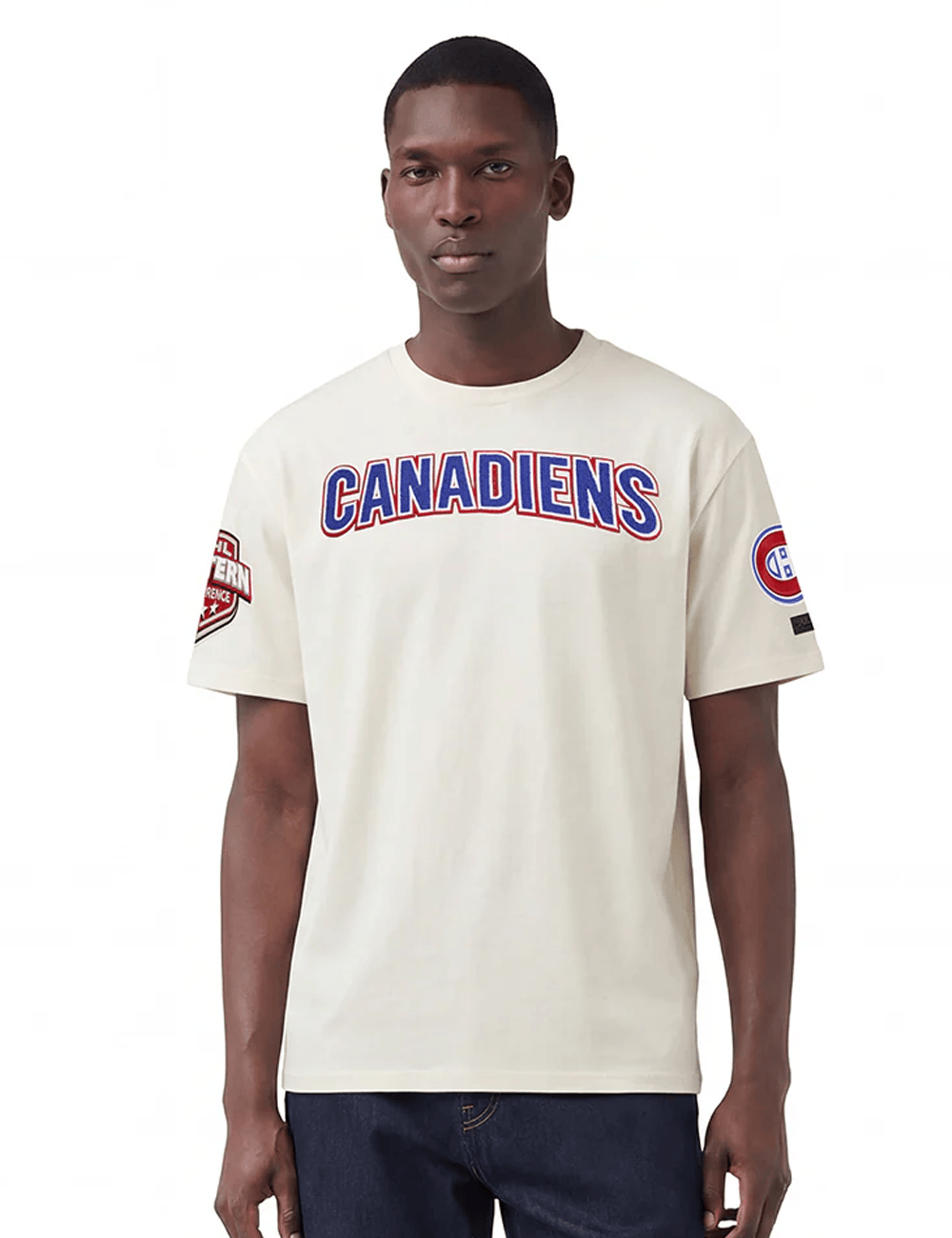 Pro Standard T-Shirts Montreal Canadiens Pro Standard NHL Classic Chenille Flex T-Shirt - Eggshell