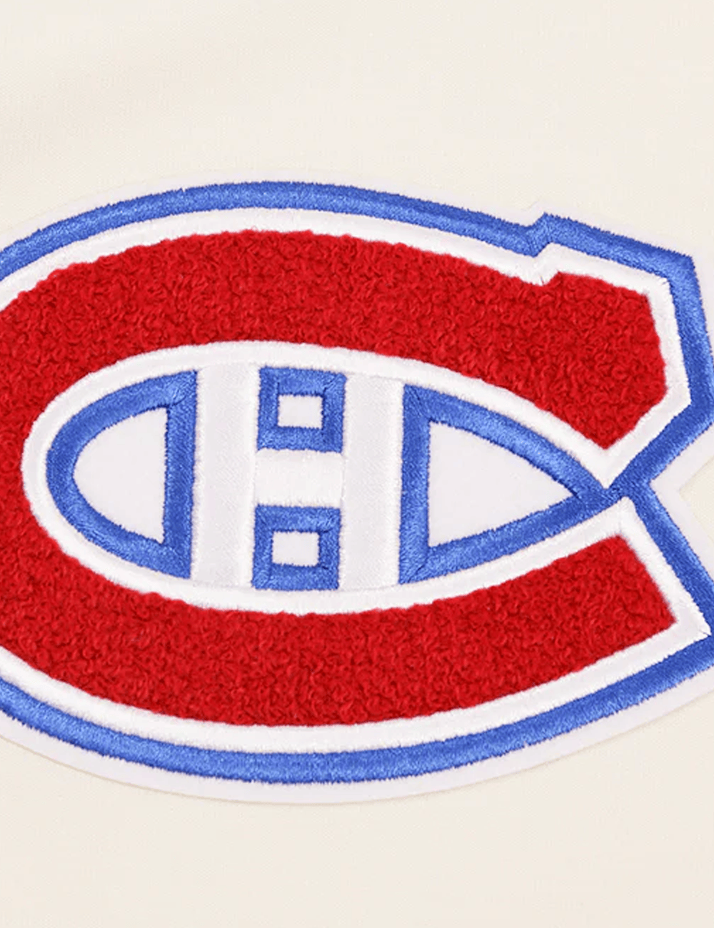Pro Standard Jumpers Montreal Canadiens Pro Standard NHL Classic Chenille Hoodie Jumper - Eggshell