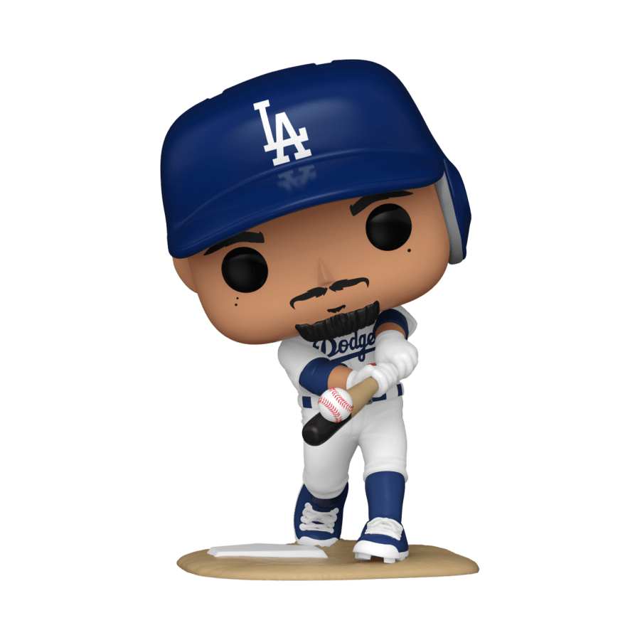 Funko Figures Mookie Betts Los Angeles Dodgers Funko MLB #92 Pop Vinyl Figure - White