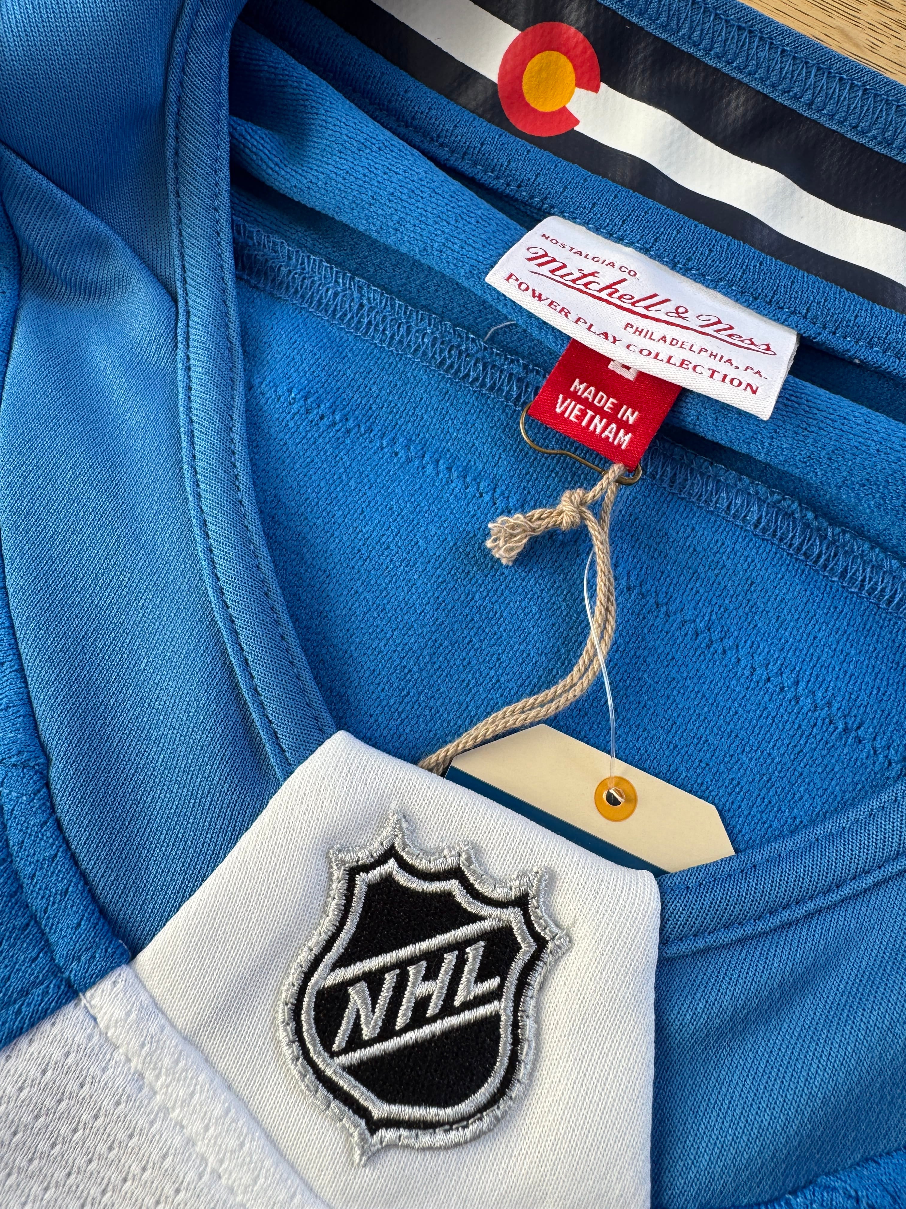 Mitchell And Ness Jerseys Nathan MacKinnon Colorado Avalanche Mitchell & Ness NHL 2020 SS Power Play Jersey - Blue