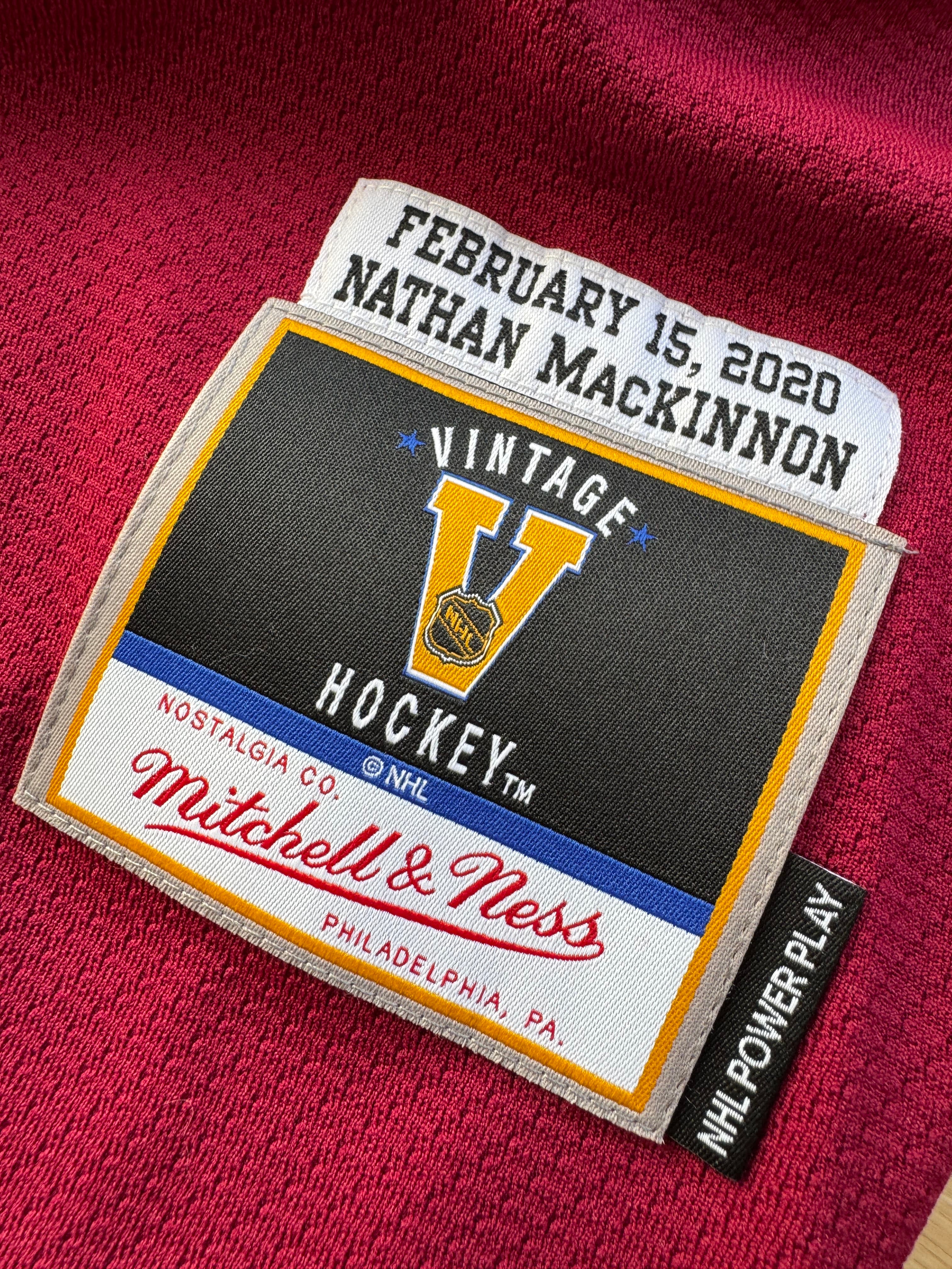 Mitchell And Ness Jerseys Nathan MacKinnon Colorado Avalanche Mitchell & Ness NHL 2020 SS Power Play Jersey - Blue