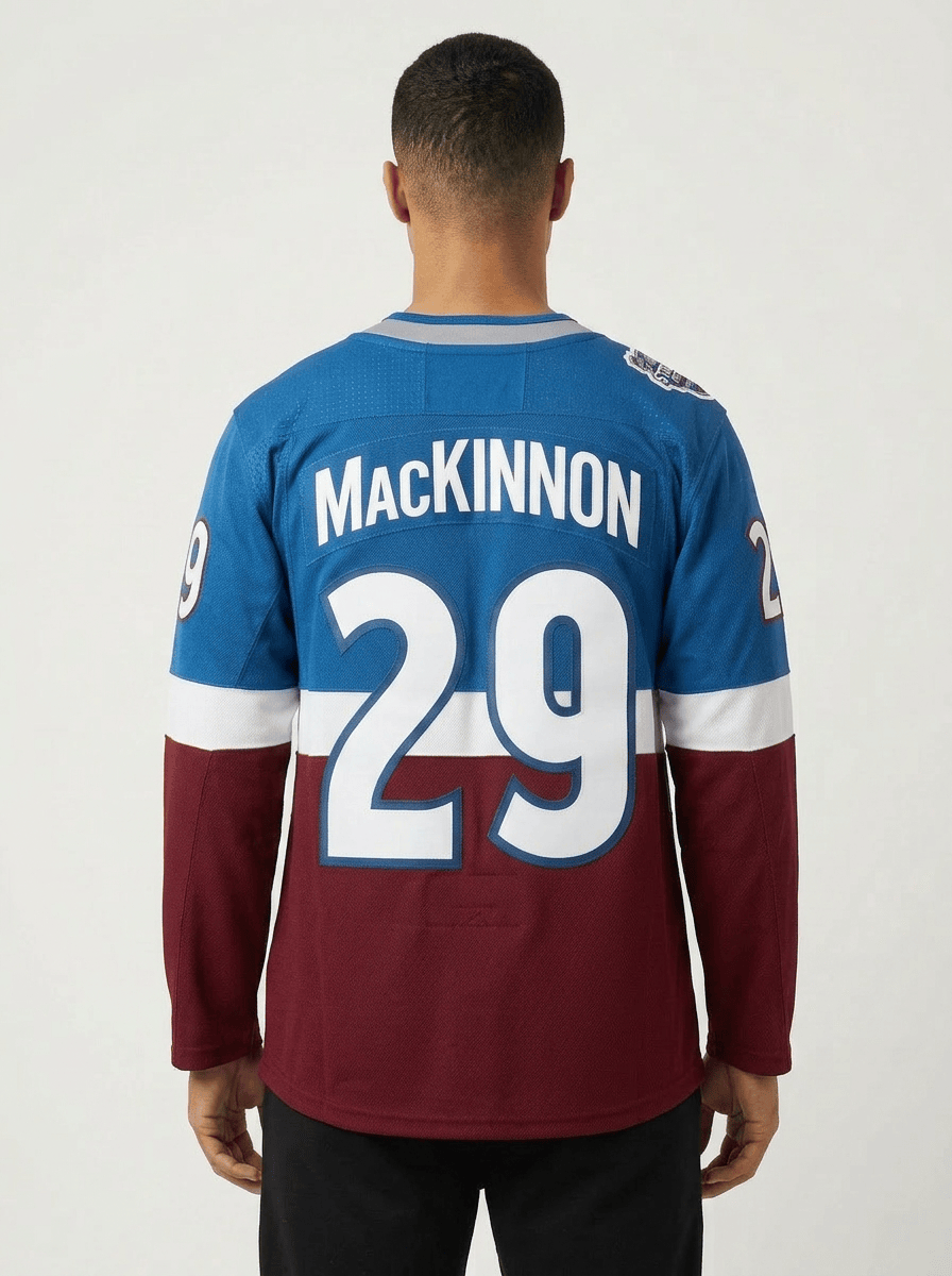 Mitchell And Ness Jerseys Nathan MacKinnon Colorado Avalanche Mitchell & Ness NHL 2020 SS Power Play Jersey - Blue