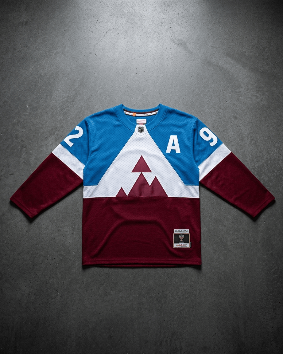 Mitchell And Ness Jerseys Nathan MacKinnon Colorado Avalanche Mitchell & Ness NHL 2020 SS Power Play Jersey - Blue