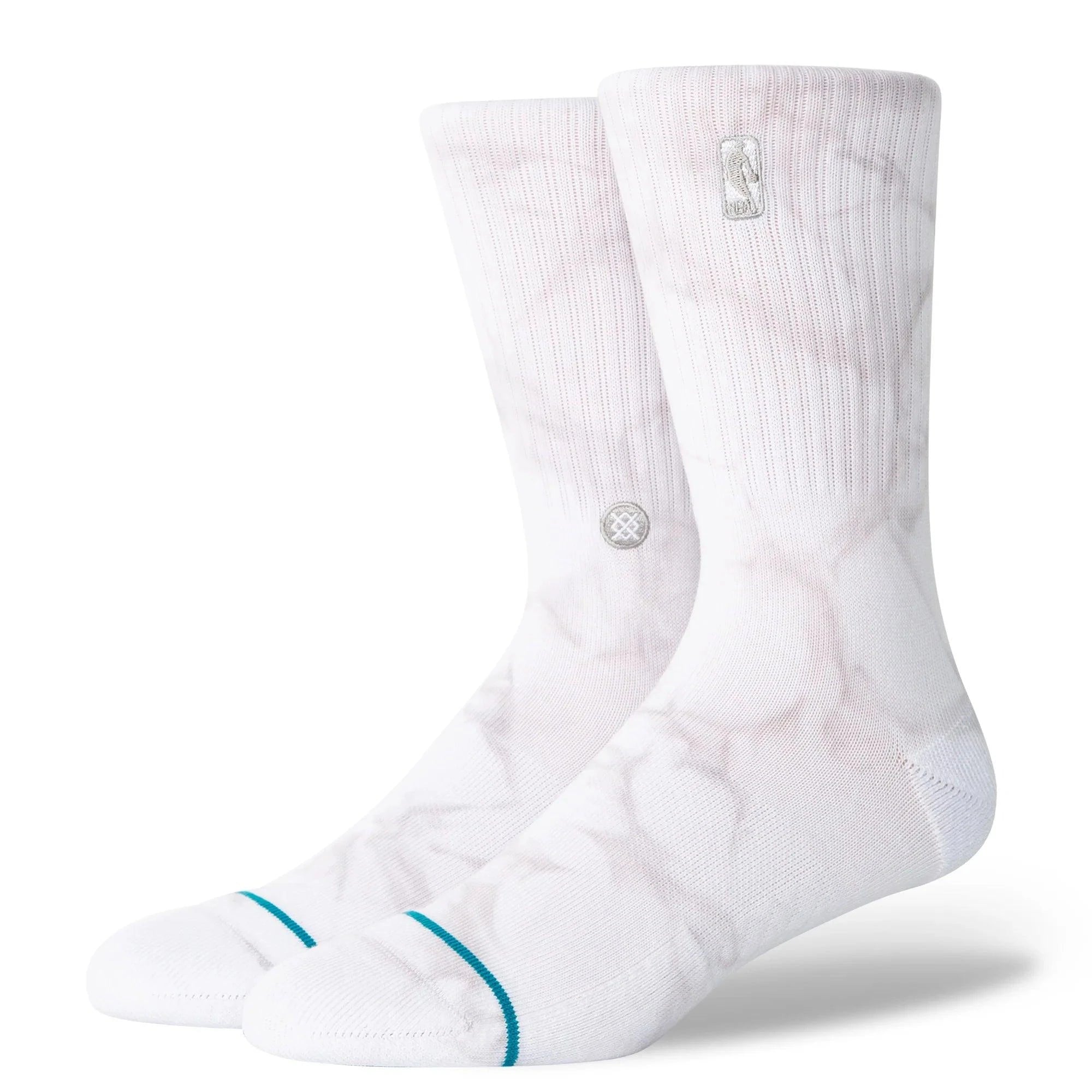 Stance Socks NBA Logoman Dye Stance NBA Crew Socks - Light Grey